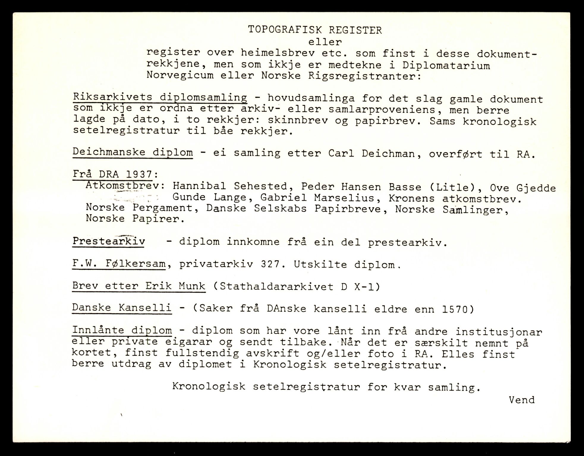 Riksarkivets diplomsamling, AV/RA-EA-5965/F35/F35e/L0025: Registreringssedler Vest-Agder 1, 1400-1700, s. 1