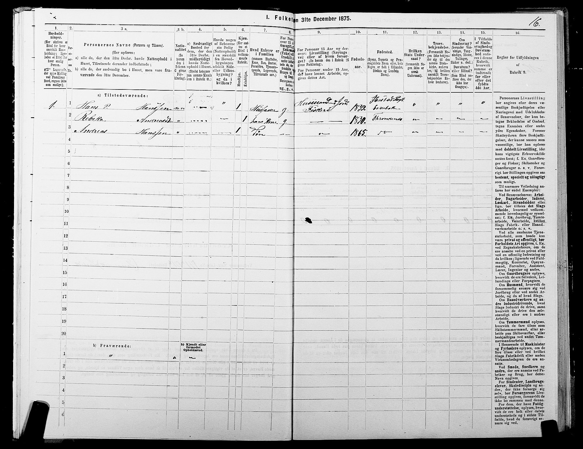 SATØ, Folketelling 1875 for 1914P Trondenes prestegjeld, 1875, s. 1016