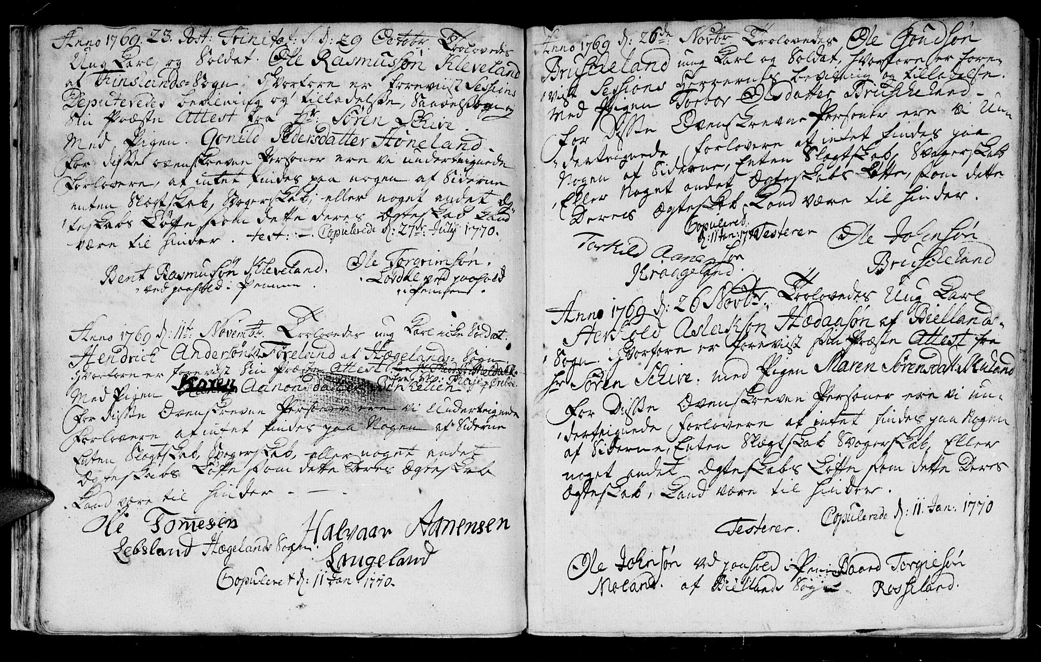 Holum sokneprestkontor, AV/SAK-1111-0022/F/Fa/Fab/L0002: Ministerialbok nr. A 2, 1753-1798, s. 20