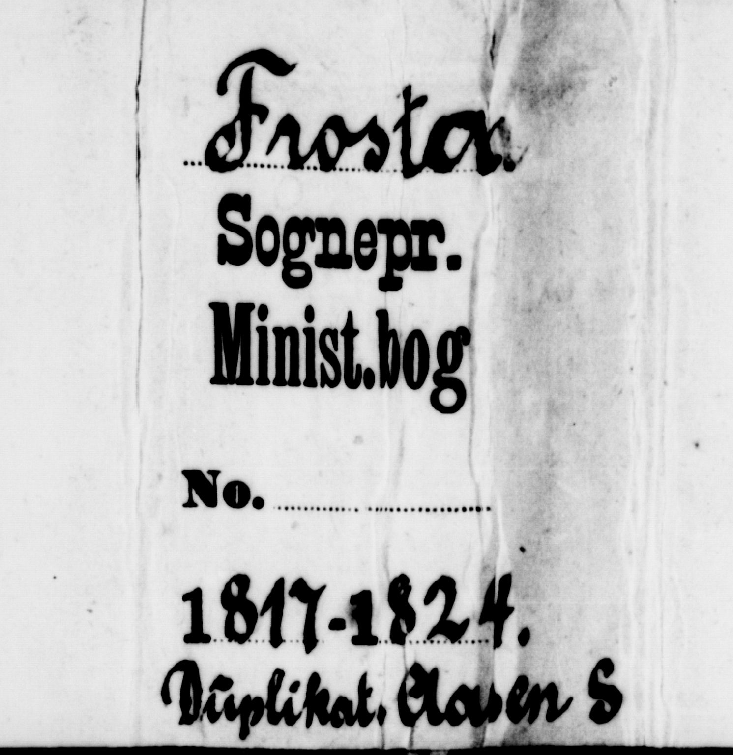 Ministerialprotokoller, klokkerbøker og fødselsregistre - Nord-Trøndelag, AV/SAT-A-1458/714/L0132: Klokkerbok nr. 714C01, 1817-1824