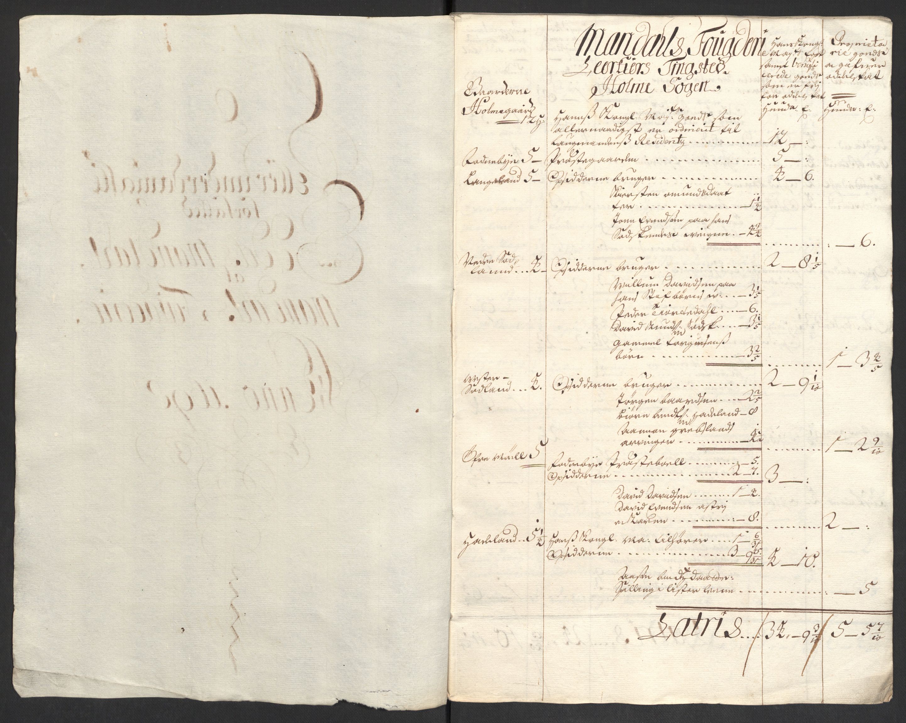 Rentekammeret inntil 1814, Reviderte regnskaper, Fogderegnskap, RA/EA-4092/R43/L2547: Fogderegnskap Lista og Mandal, 1698-1699, s. 120