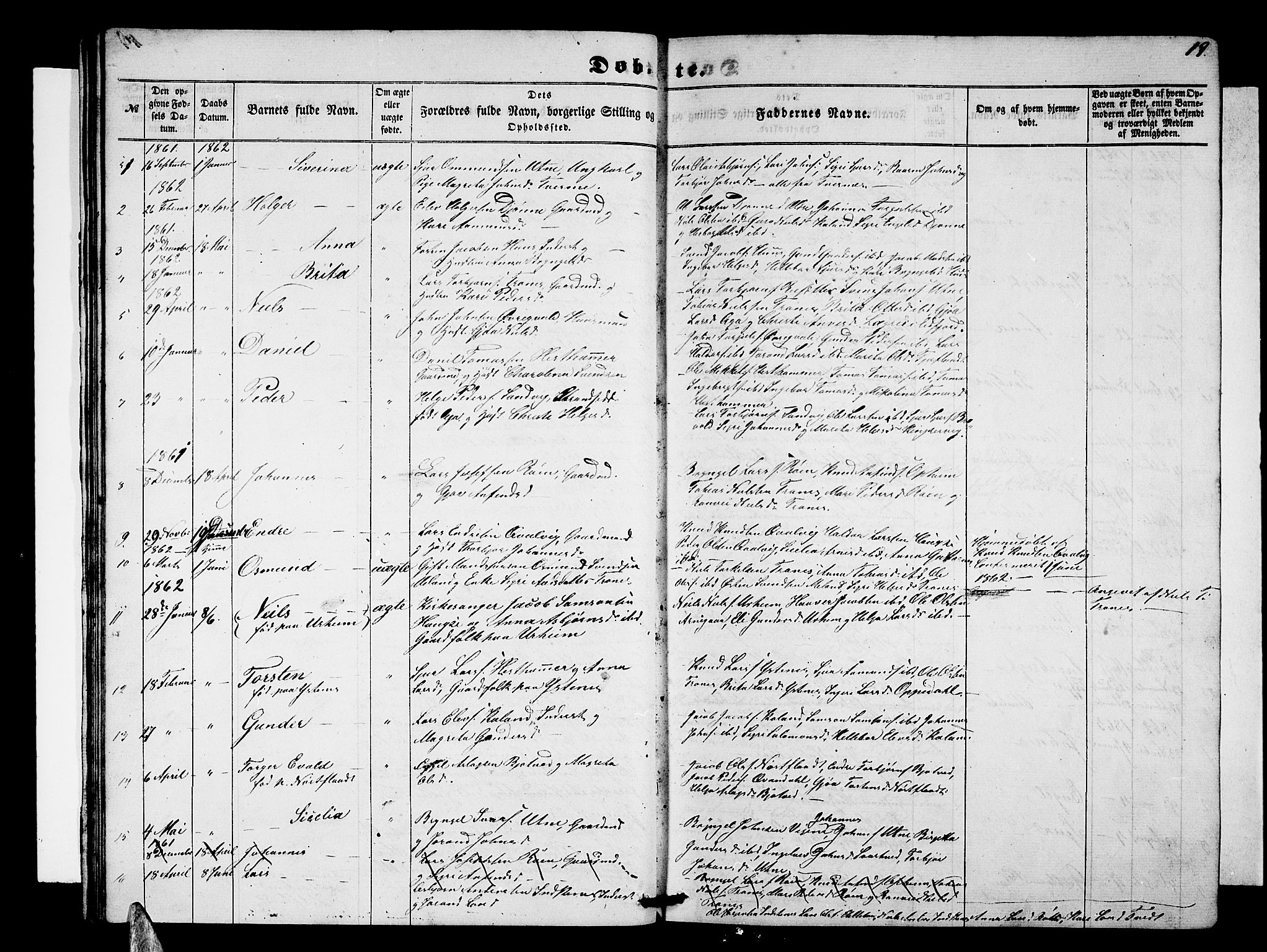 Ullensvang sokneprestembete, AV/SAB-A-78701/H/Hab: Klokkerbok nr. E 6, 1857-1886, s. 19
