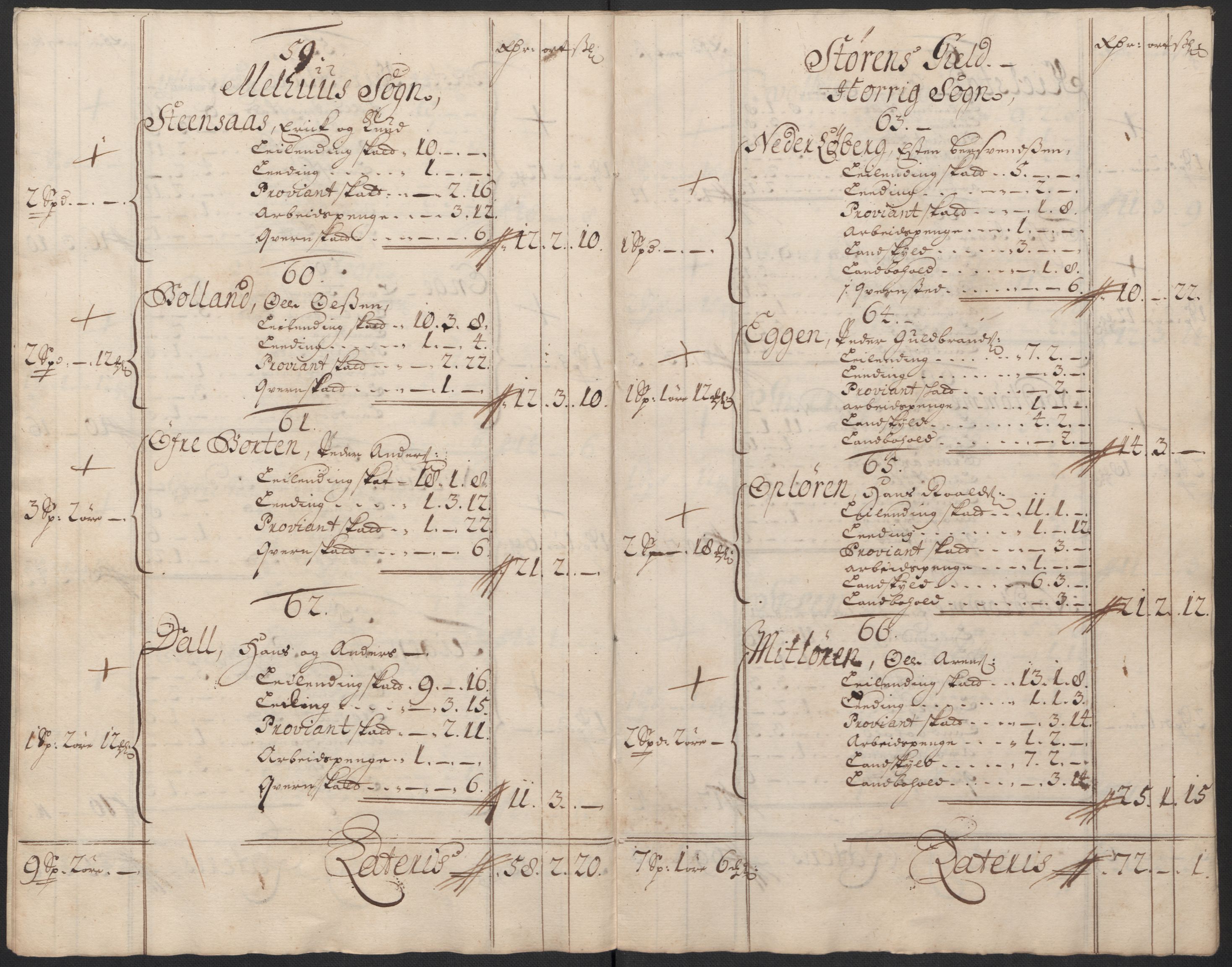 Rentekammeret inntil 1814, Reviderte regnskaper, Fogderegnskap, RA/EA-4092/R60/L3954: Fogderegnskap Orkdal og Gauldal, 1704, s. 412