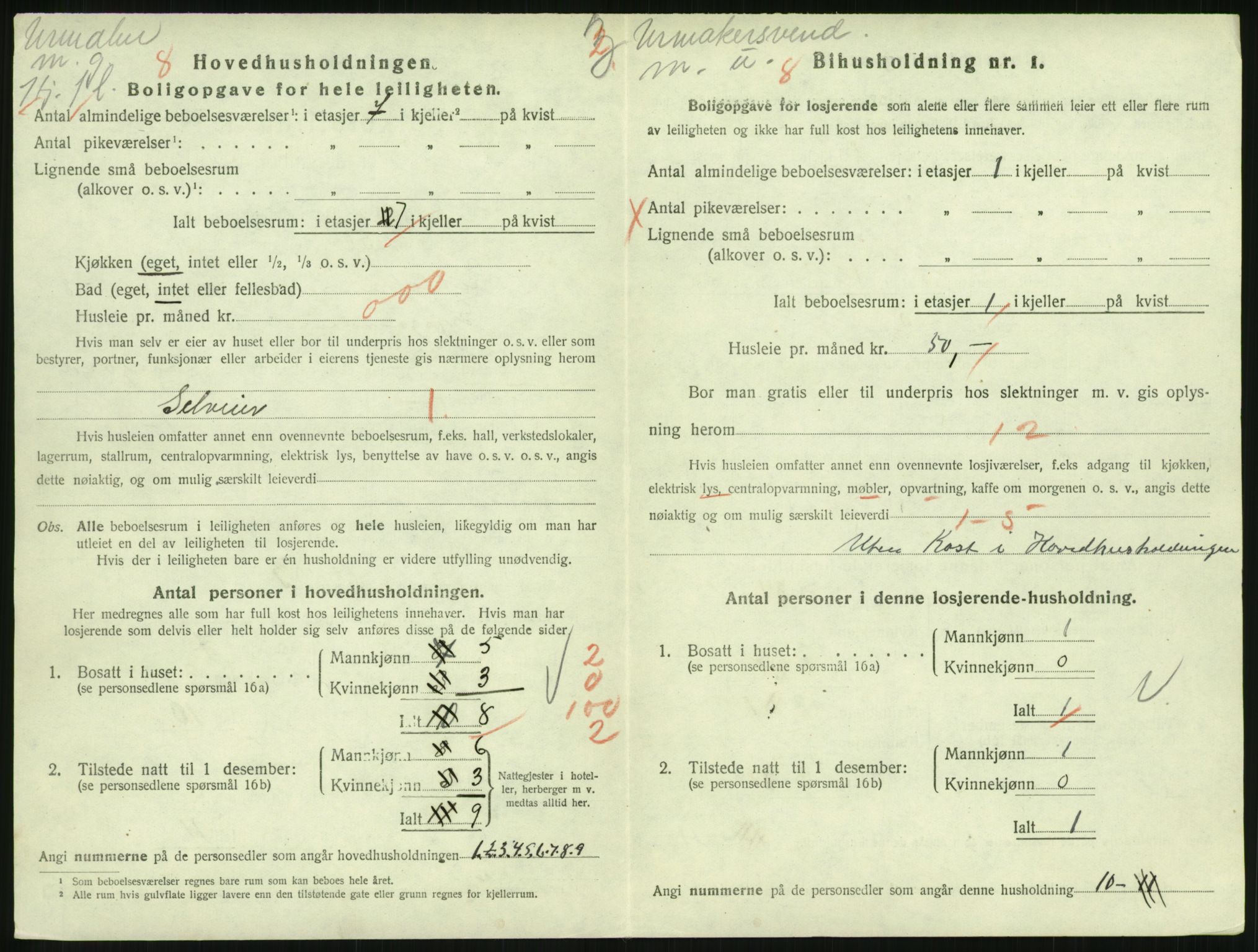 SAH, Folketelling 1920 for 0501 Lillehammer kjøpstad, 1920, s. 3019