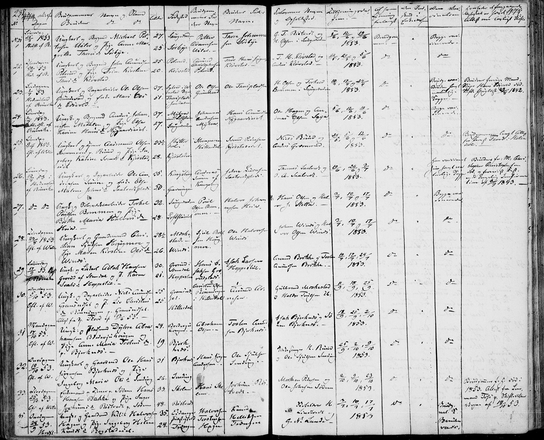 Sandsvær kirkebøker, SAKO/A-244/F/Fa/L0005: Ministerialbok nr. I 5, 1840-1856, s. 474-475