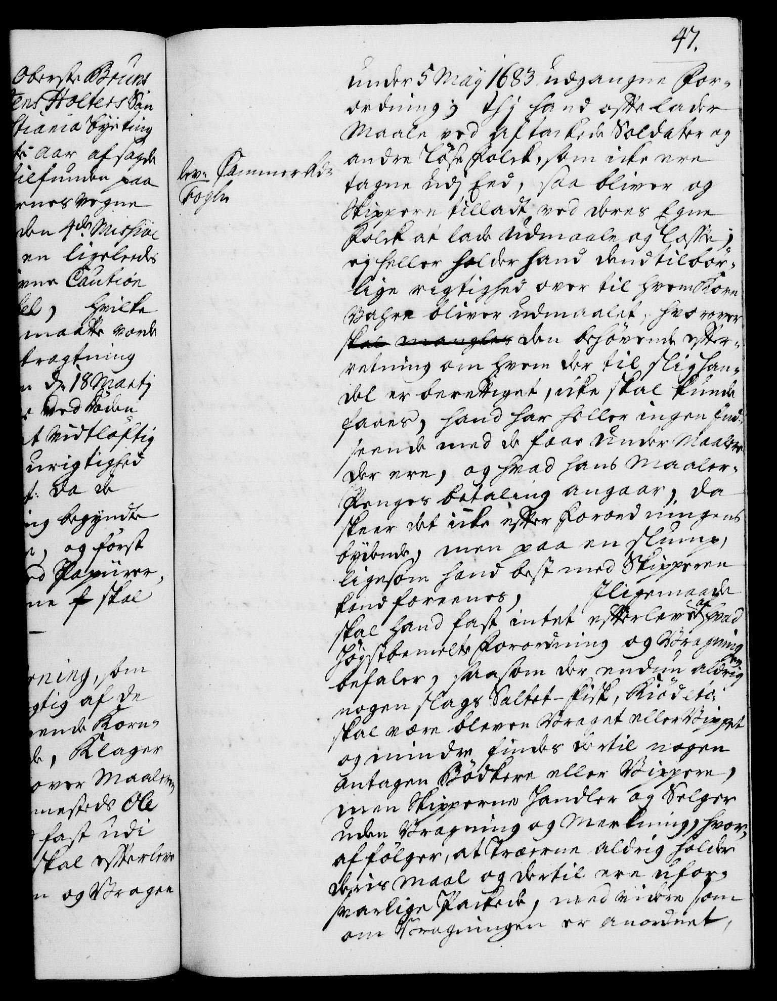 Rentekammeret, Kammerkanselliet, RA/EA-3111/G/Gh/Gha/L0021: Norsk ekstraktmemorialprotokoll (merket RK 53.66), 1739, s. 47