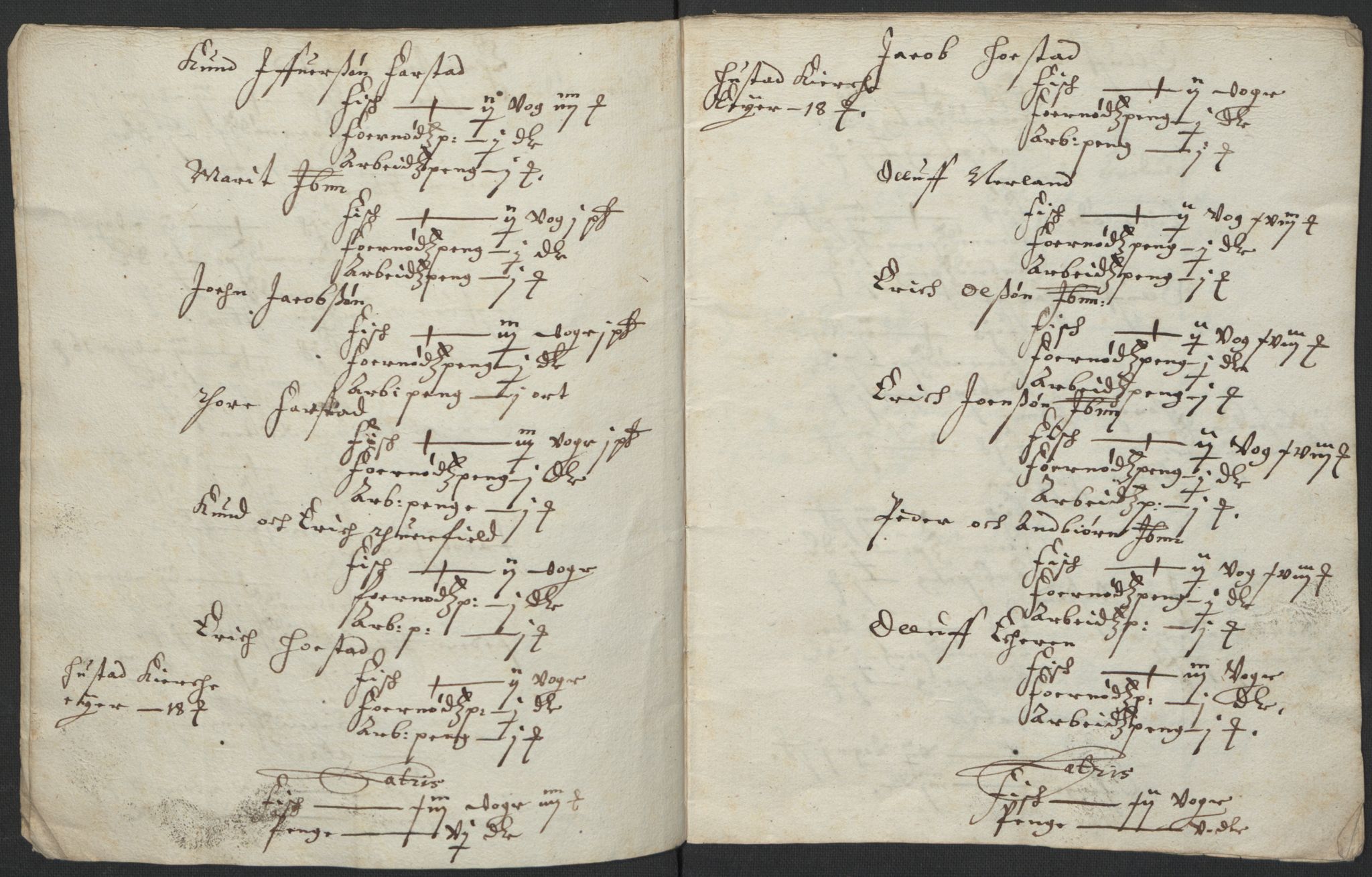 Rentekammeret inntil 1814, Realistisk ordnet avdeling, AV/RA-EA-4070/L/L0029/0006: Trondheim lagdømme: / Jordebok over gods underliggende Hustad gård, 1661