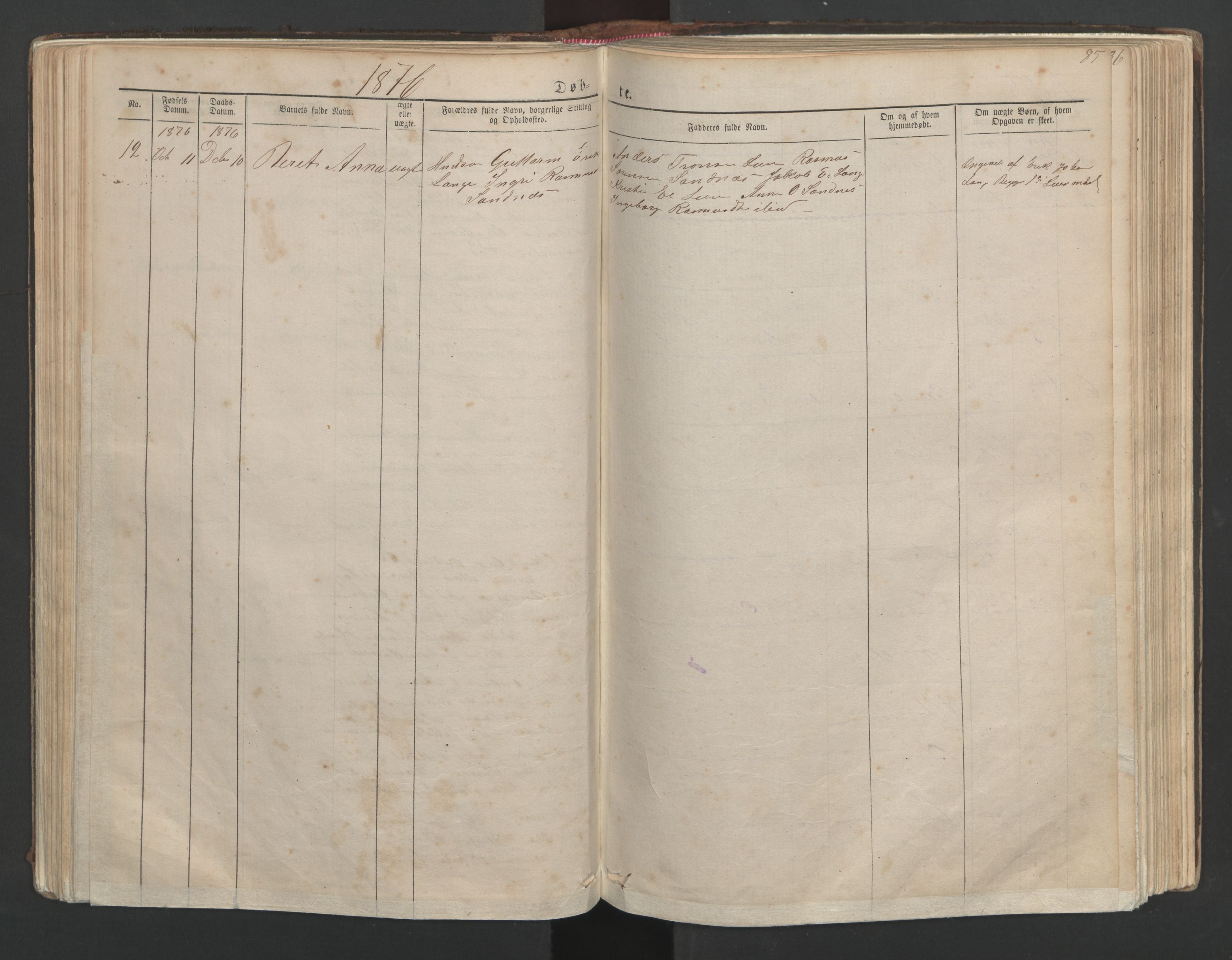 Ministerialprotokoller, klokkerbøker og fødselsregistre - Møre og Romsdal, AV/SAT-A-1454/554/L0645: Klokkerbok nr. 554C02, 1867-1946, s. 85