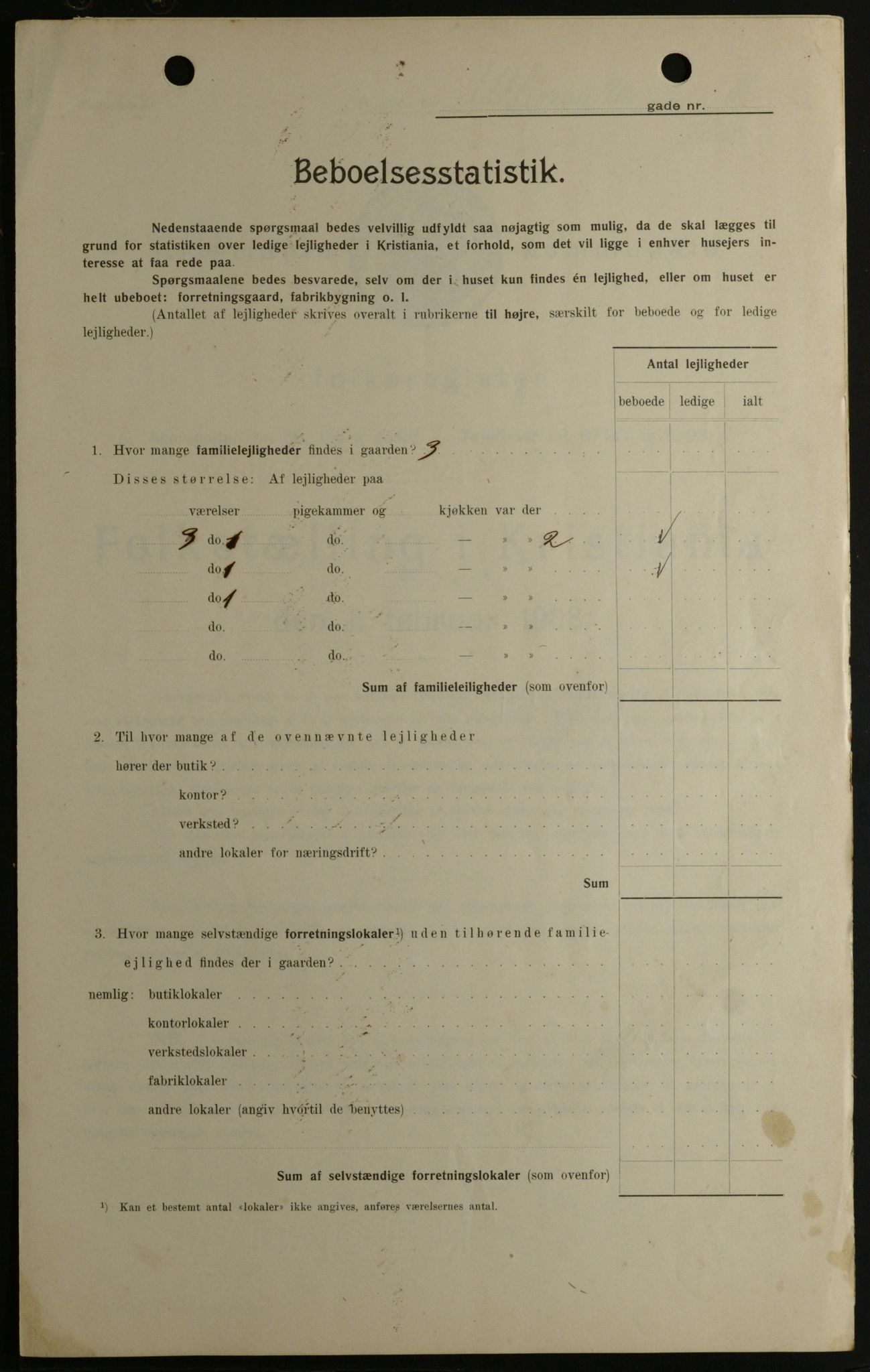 OBA, Kommunal folketelling 1.2.1908 for Kristiania kjøpstad, 1908, s. 106707