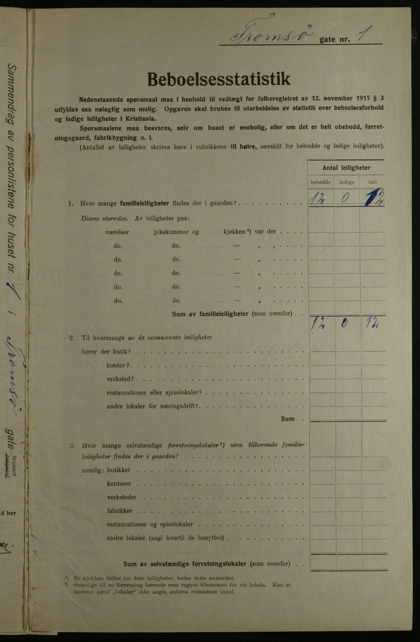 OBA, Kommunal folketelling 1.12.1923 for Kristiania, 1923, s. 127361