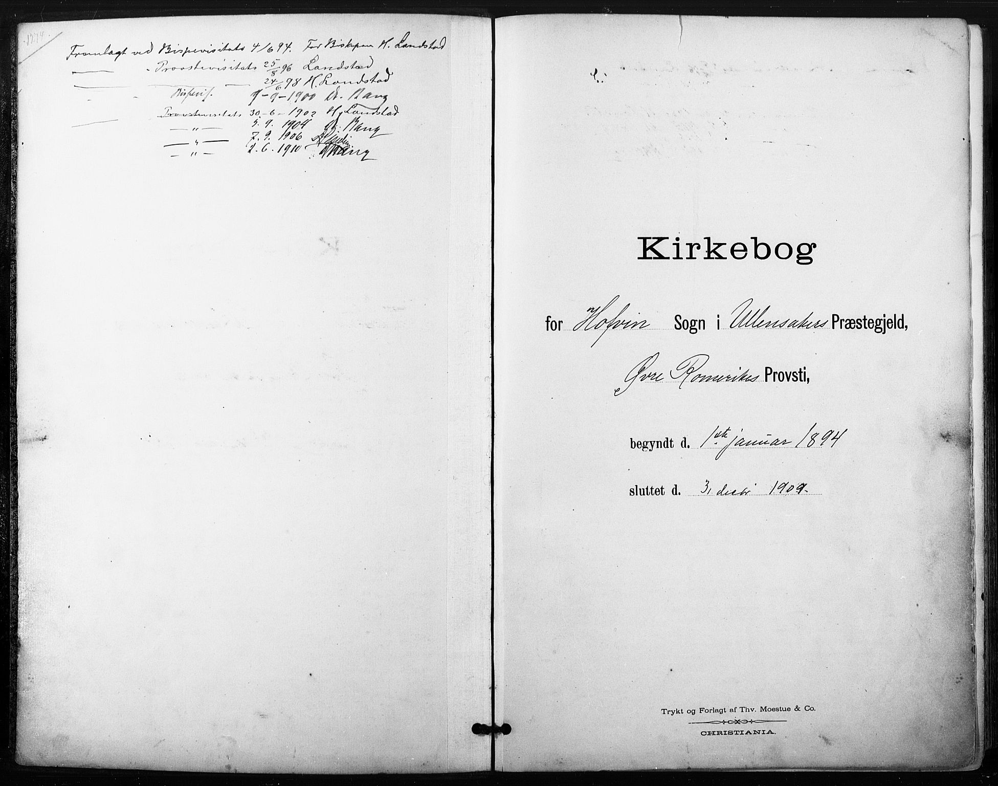 Ullensaker prestekontor Kirkebøker, SAO/A-10236a/F/Fb/L0002: Ministerialbok nr. II 2, 1894-1909