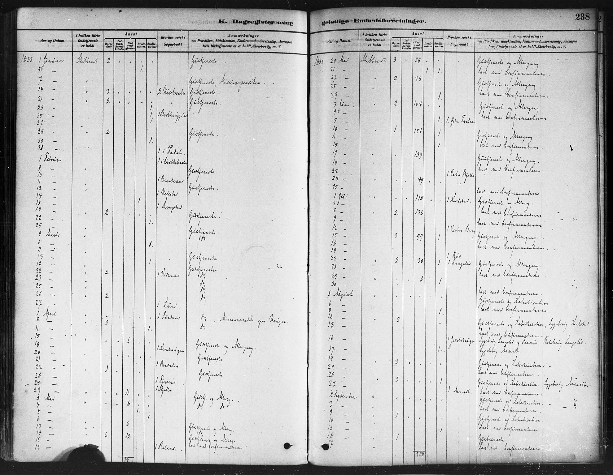Skiptvet prestekontor Kirkebøker, AV/SAO-A-20009/F/Fa/L0009: Ministerialbok nr. 9, 1878-1900, s. 238