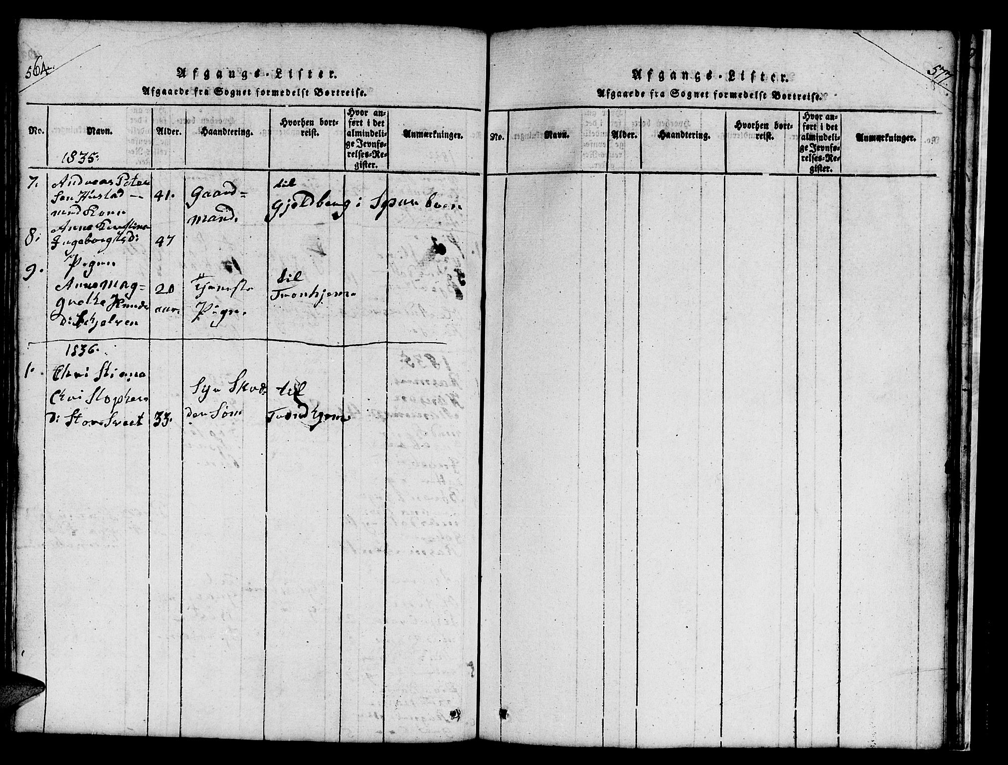 Ministerialprotokoller, klokkerbøker og fødselsregistre - Nord-Trøndelag, SAT/A-1458/732/L0317: Klokkerbok nr. 732C01, 1816-1881, s. 564-577