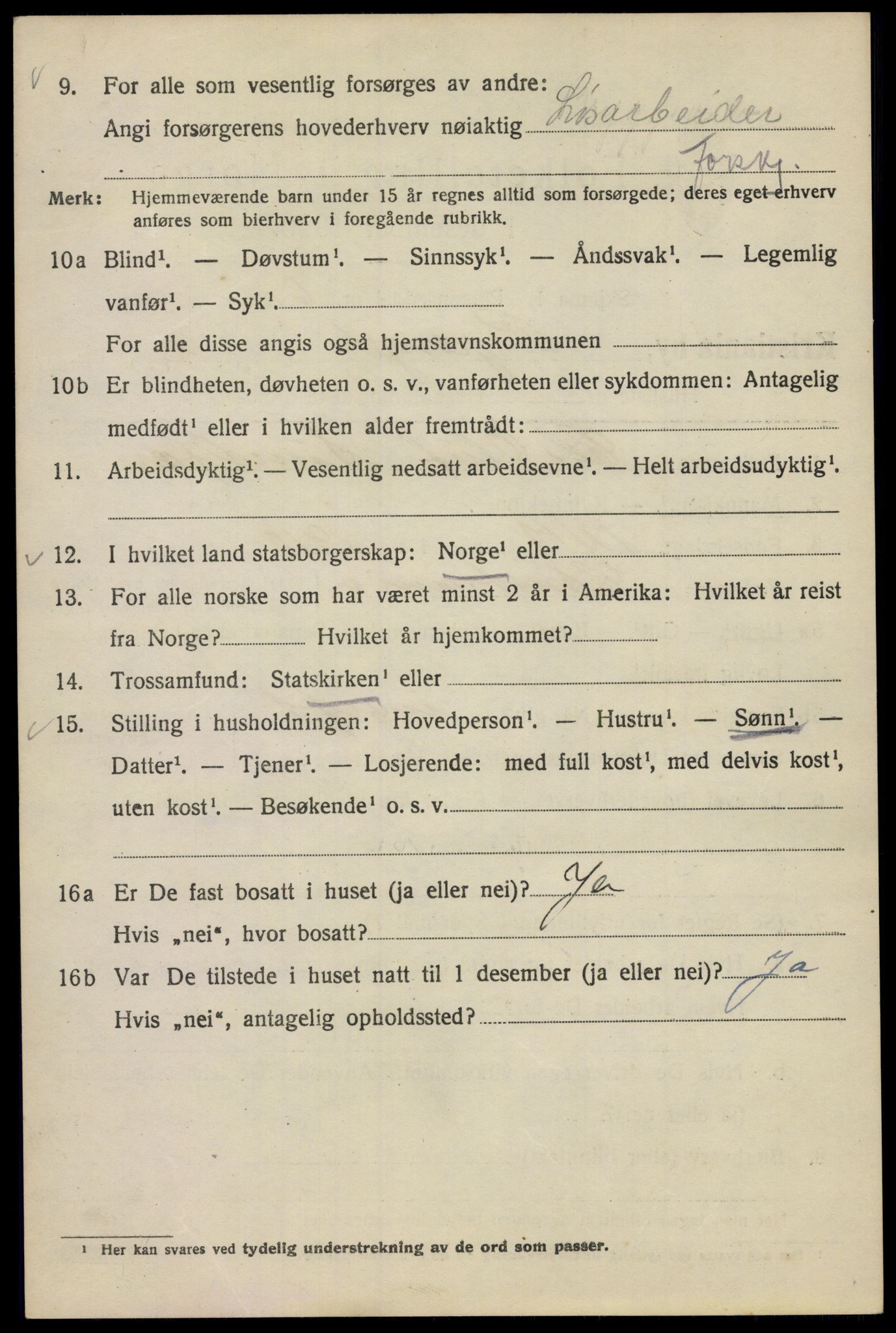 SAO, Folketelling 1920 for 0301 Kristiania kjøpstad, 1920, s. 157492