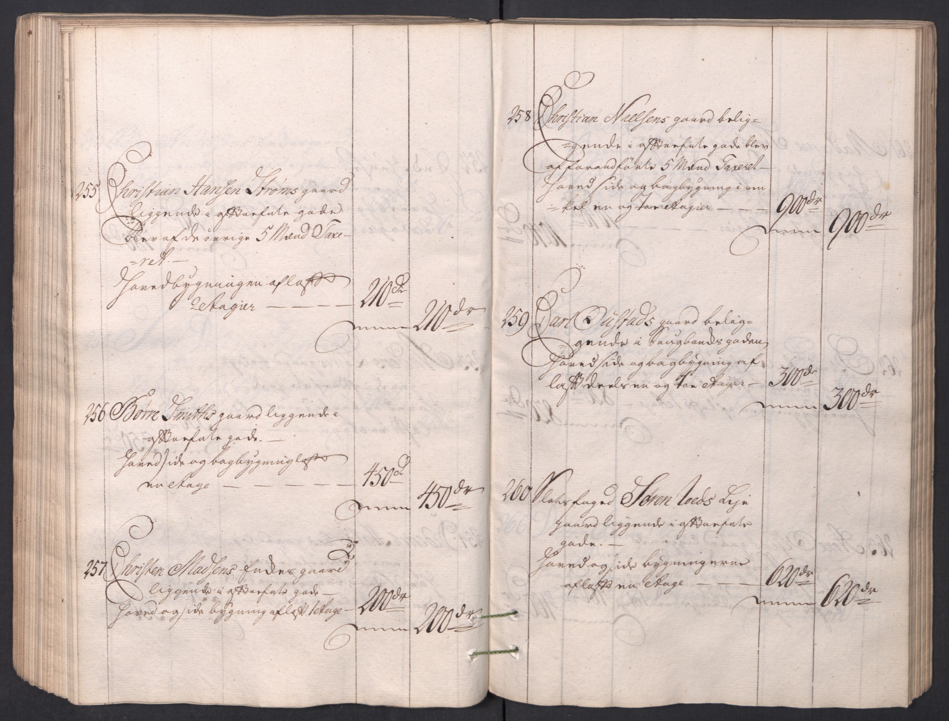 Kristiania stiftamt, AV/SAO-A-10386/I/Ia/L0001/0002: Branntakster / Christiania, 1766-1767