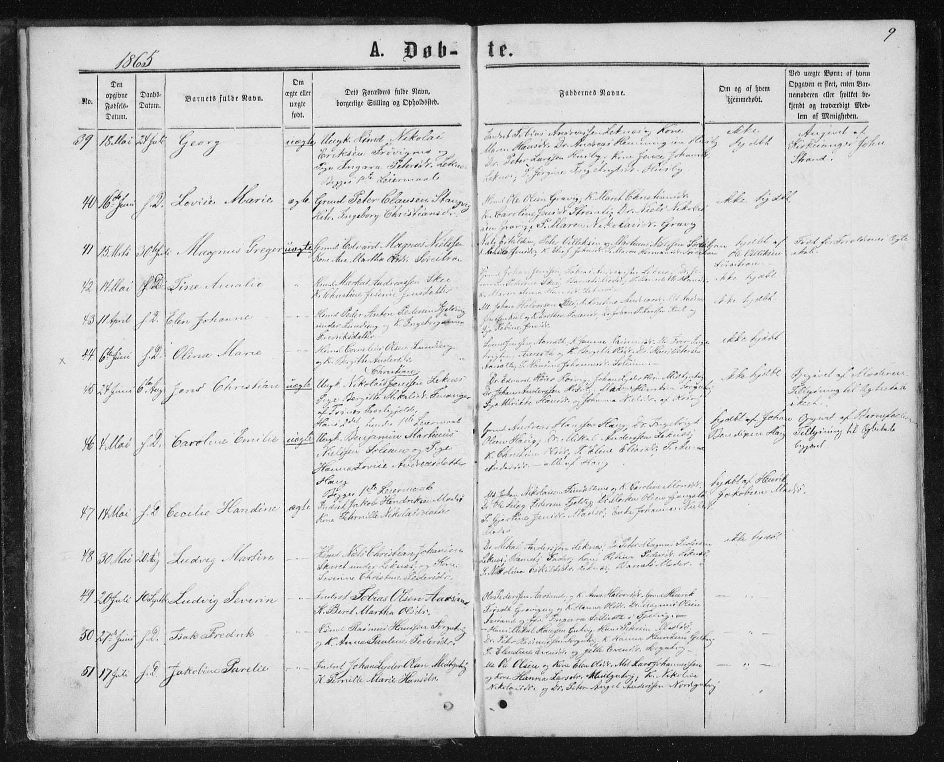 Ministerialprotokoller, klokkerbøker og fødselsregistre - Nord-Trøndelag, SAT/A-1458/788/L0696: Ministerialbok nr. 788A03, 1863-1877, s. 9