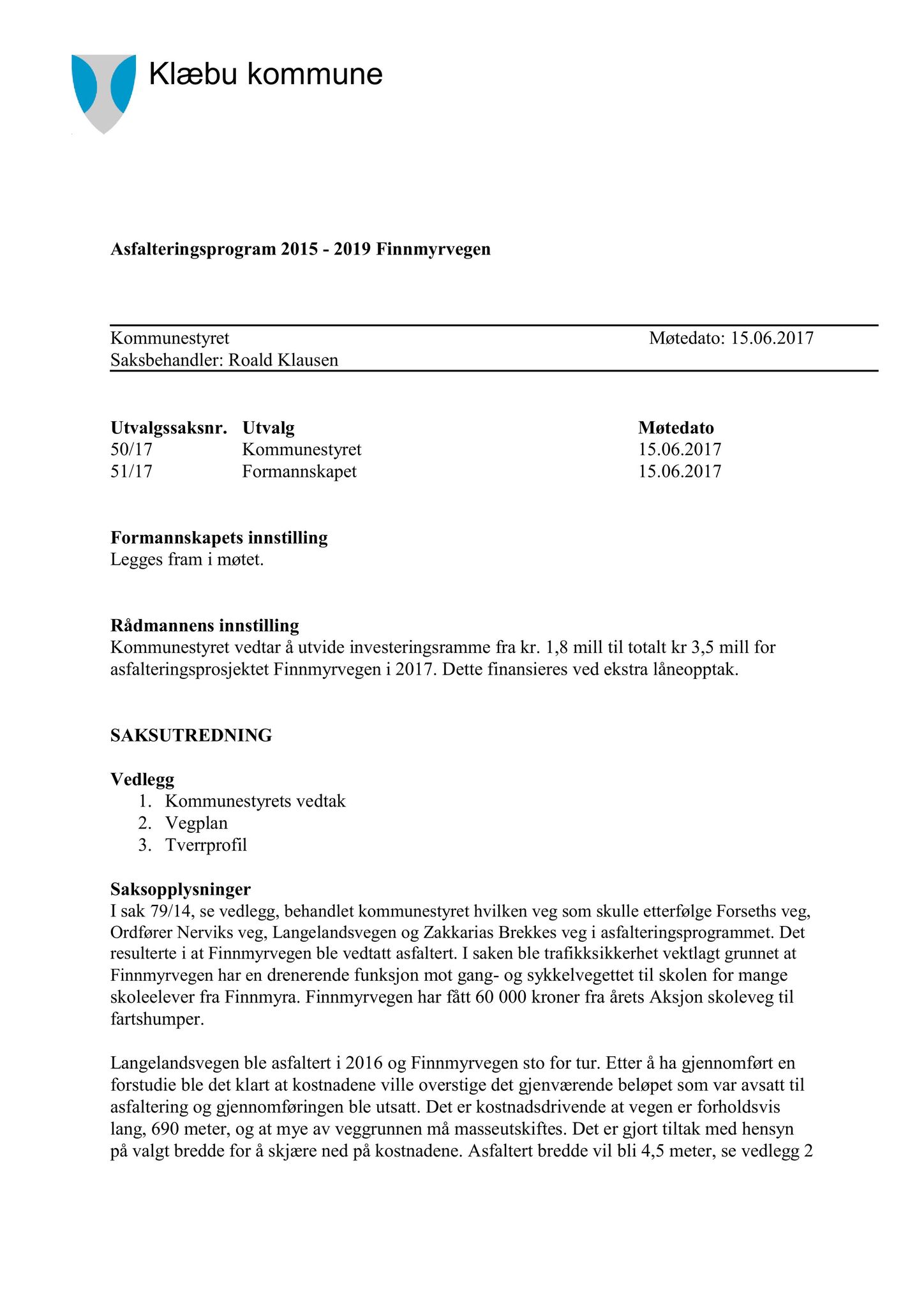 Klæbu Kommune, TRKO/KK/01-KS/L010: Kommunestyret - Møtedokumenter, 2017, s. 1289