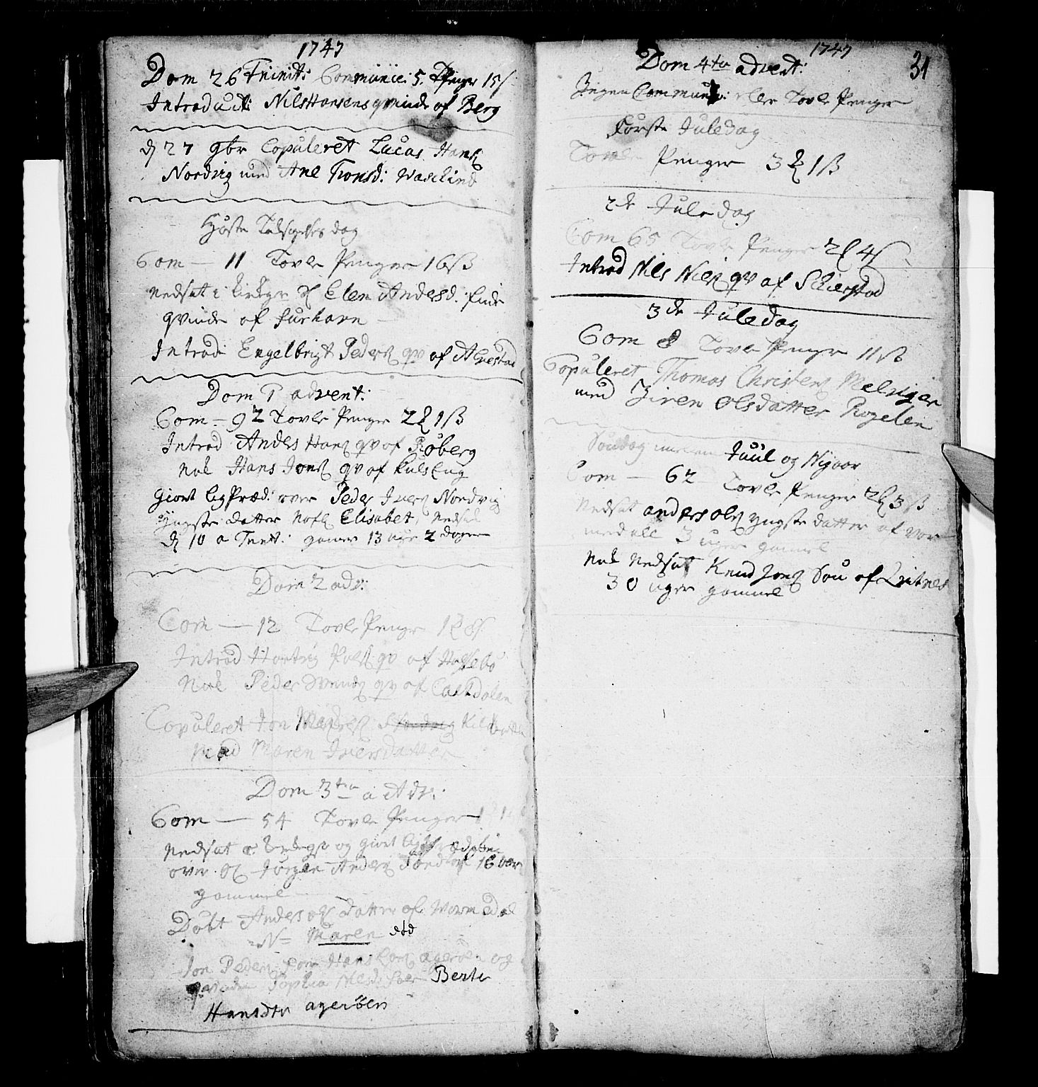 Trondenes sokneprestkontor, AV/SATØ-S-1319/H/Ha/L0001kirke: Ministerialbok nr. 1, 1744-1777, s. 31