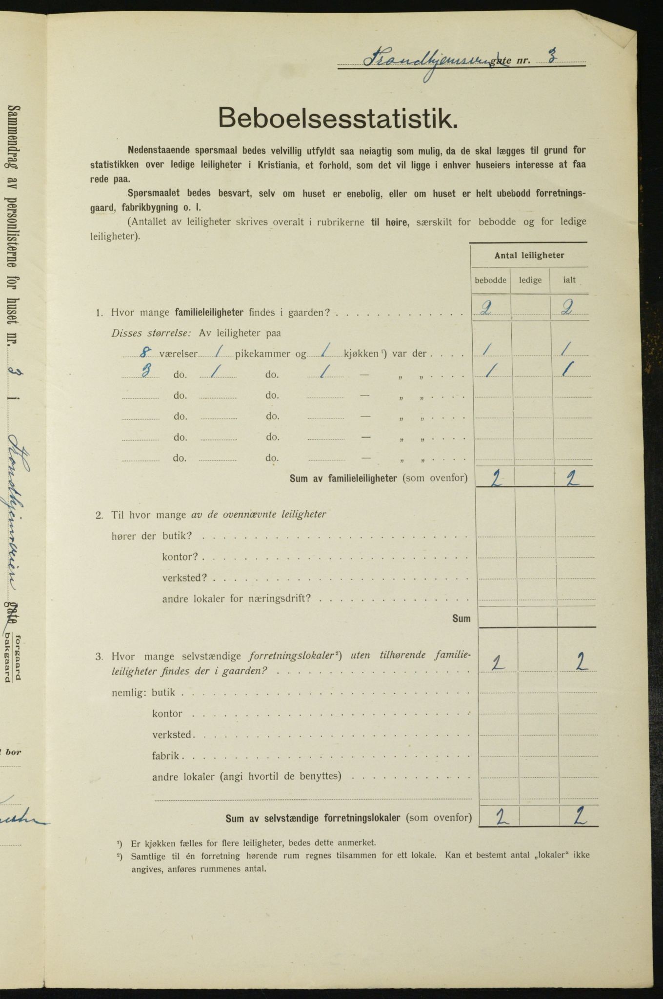 OBA, Kommunal folketelling 1.2.1912 for Kristiania, 1912, s. 116017