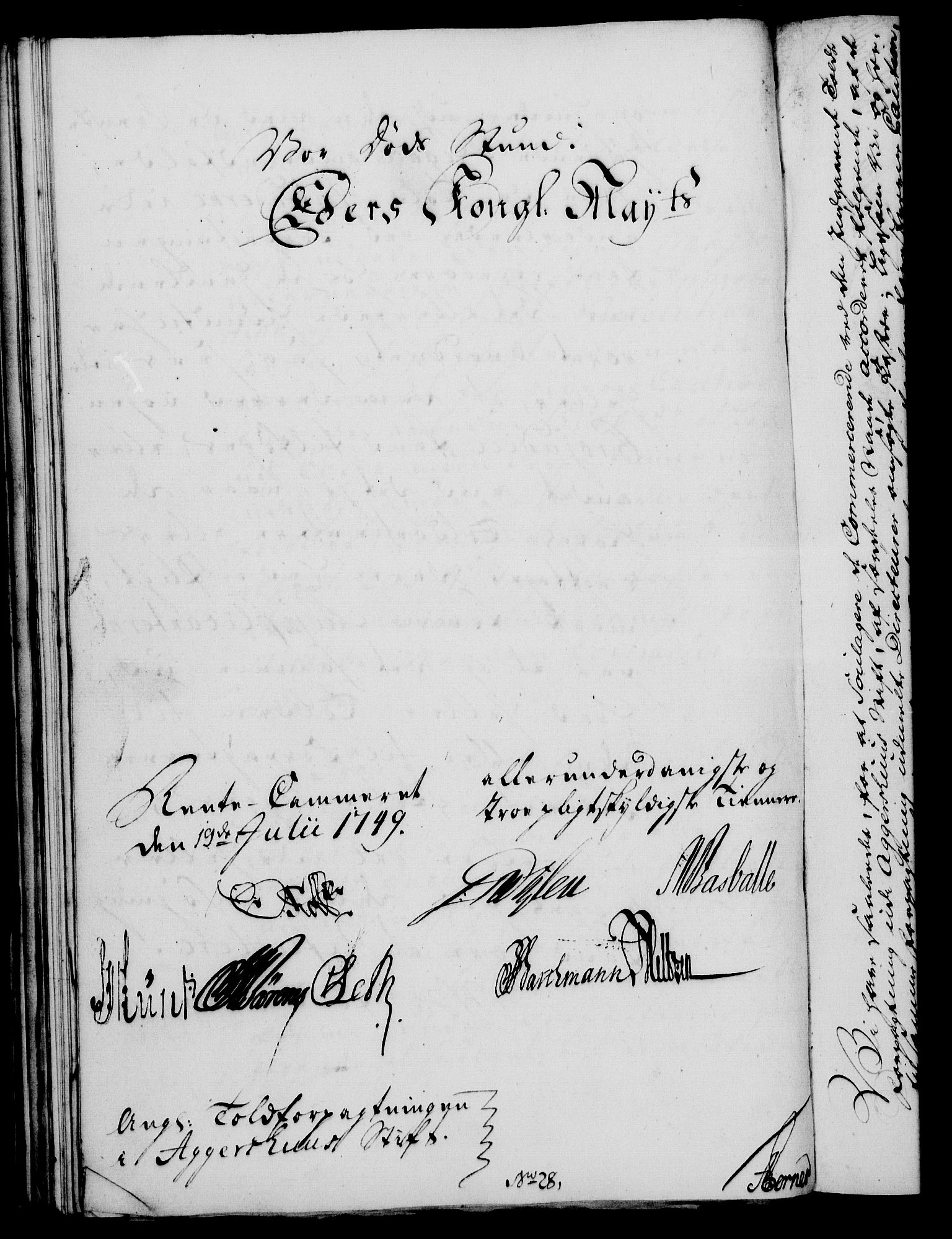 Rentekammeret, Kammerkanselliet, RA/EA-3111/G/Gf/Gfa/L0031: Norsk relasjons- og resolusjonsprotokoll (merket RK 52.31), 1749, s. 401