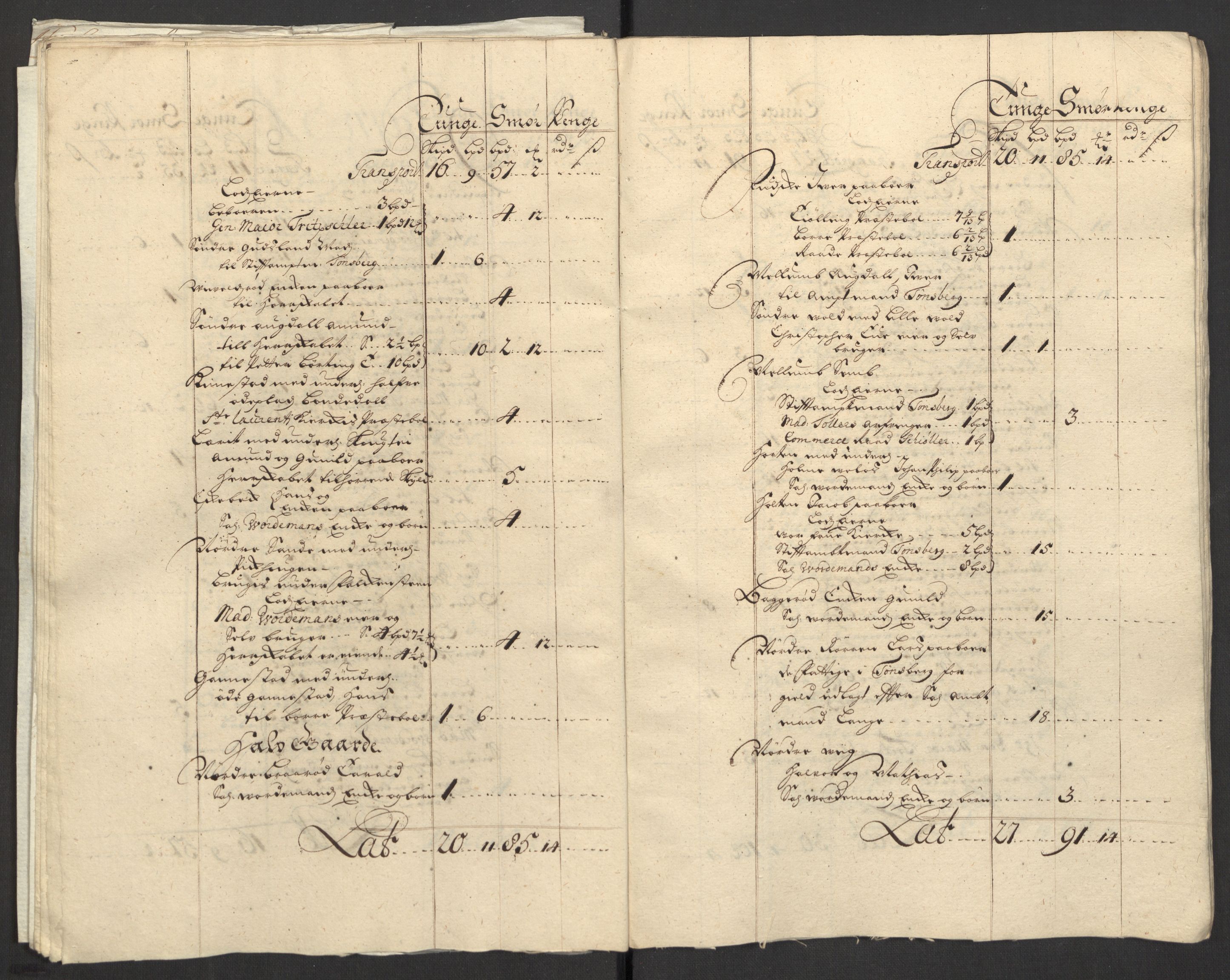 Rentekammeret inntil 1814, Reviderte regnskaper, Fogderegnskap, RA/EA-4092/R32/L1873: Fogderegnskap Jarlsberg grevskap, 1708, s. 34