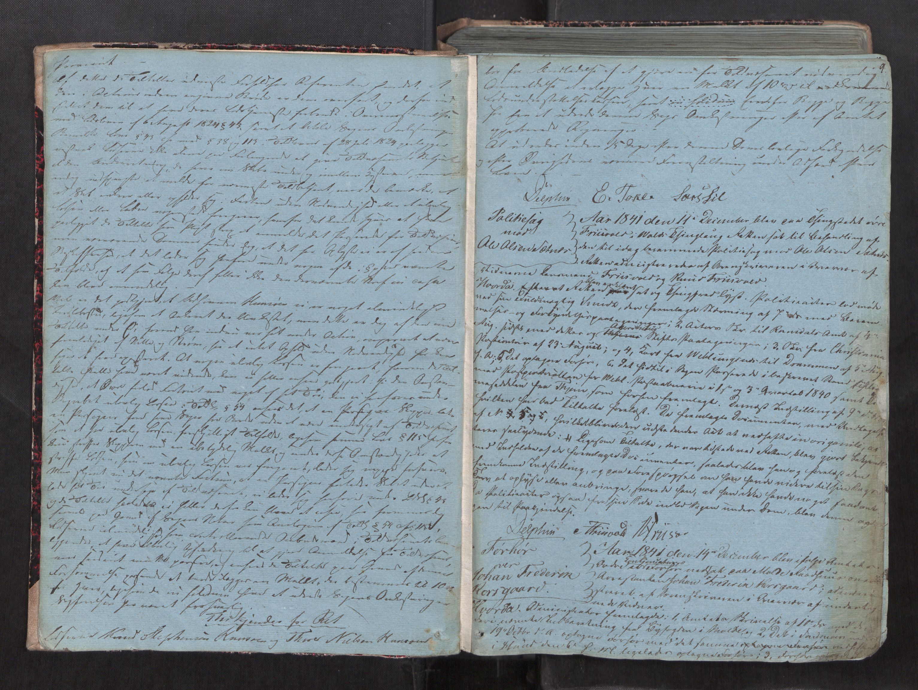 Romsdal sorenskriveri, AV/SAT-A-4149/1/1/1B/L0007: Ekstrarettsprotokoll, 1841-1848, s. 8b-9a