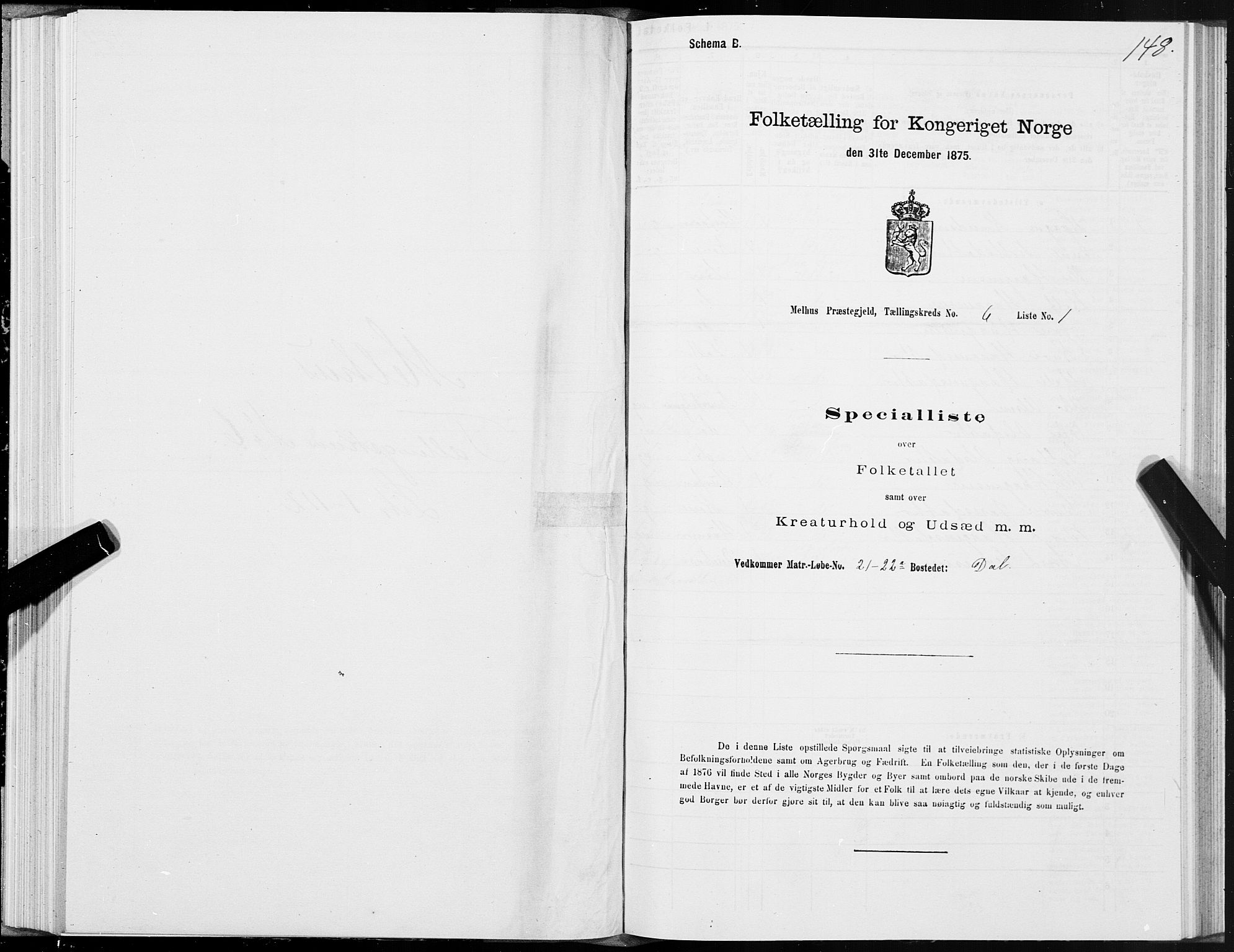 SAT, Folketelling 1875 for 1653P Melhus prestegjeld, 1875, s. 4148