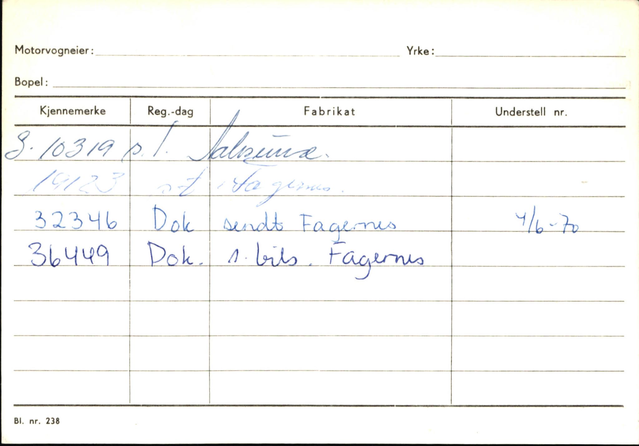 Statens vegvesen, Sogn og Fjordane vegkontor, AV/SAB-A-5301/4/F/L0145: Registerkort Vågsøy S-Å. Årdal I-P, 1945-1975, s. 1208