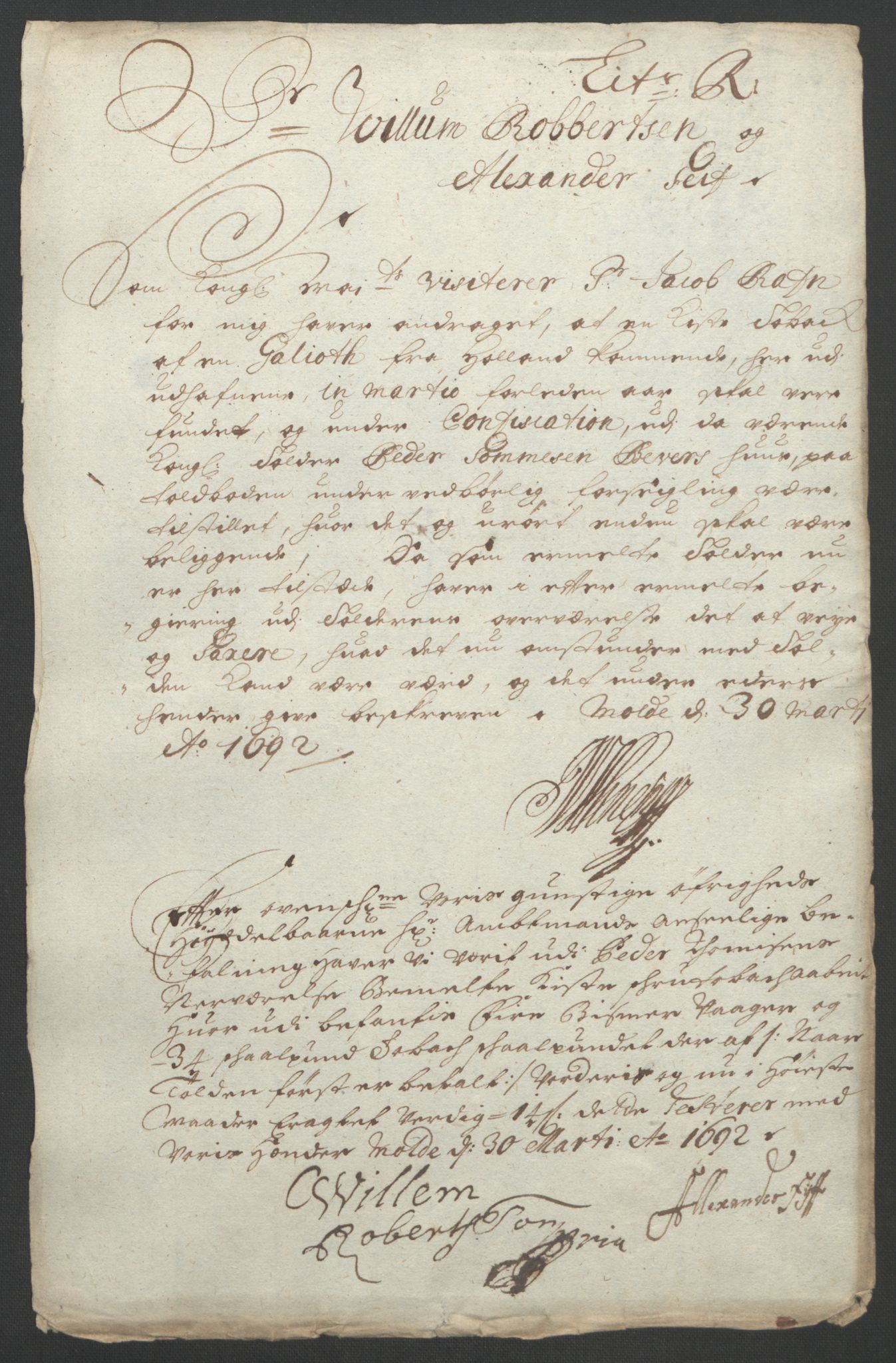 Rentekammeret inntil 1814, Reviderte regnskaper, Fogderegnskap, AV/RA-EA-4092/R55/L3650: Fogderegnskap Romsdal, 1692, s. 172