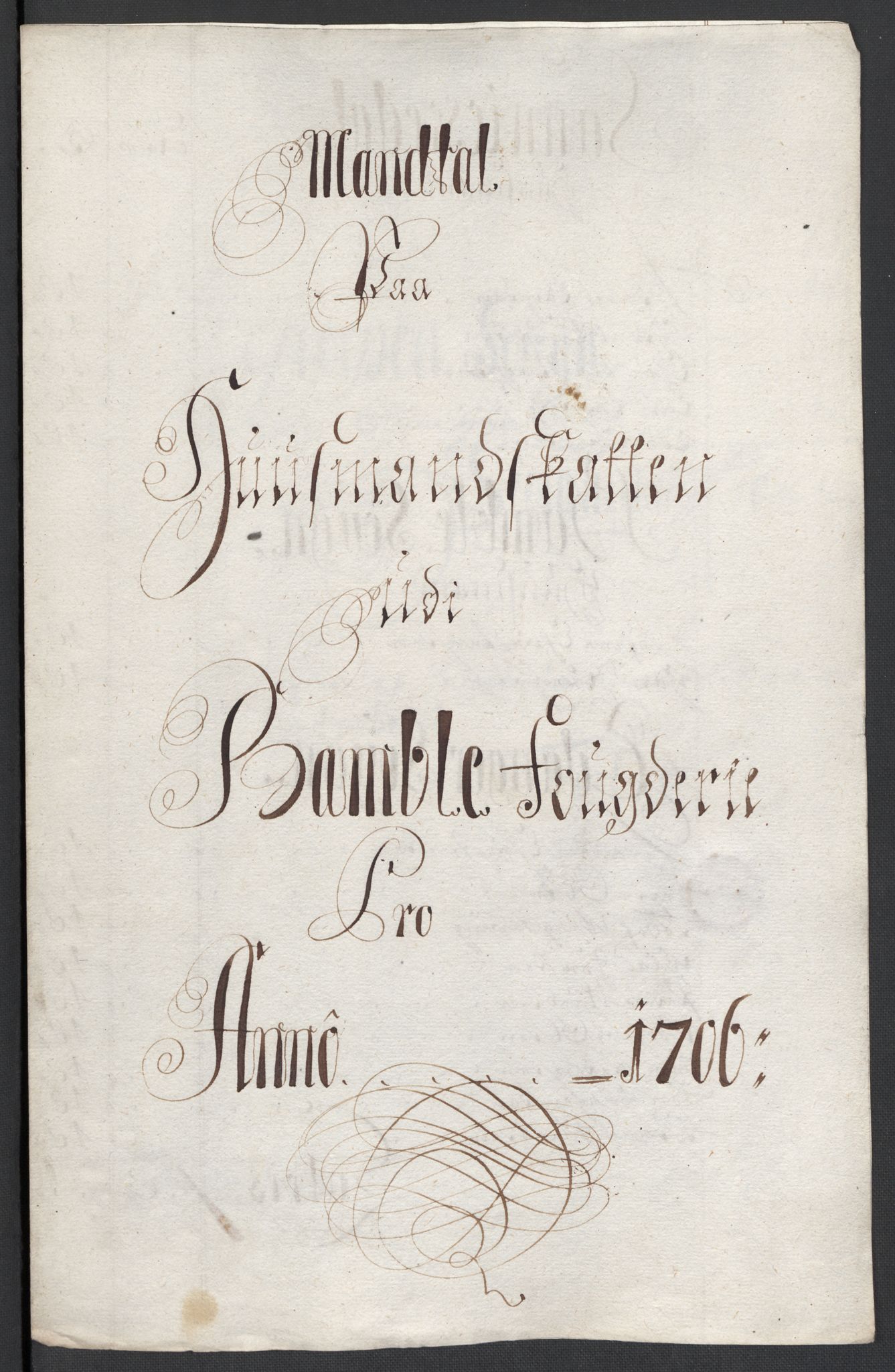 Rentekammeret inntil 1814, Reviderte regnskaper, Fogderegnskap, RA/EA-4092/R36/L2116: Fogderegnskap Øvre og Nedre Telemark og Bamble, 1706-1707, s. 82