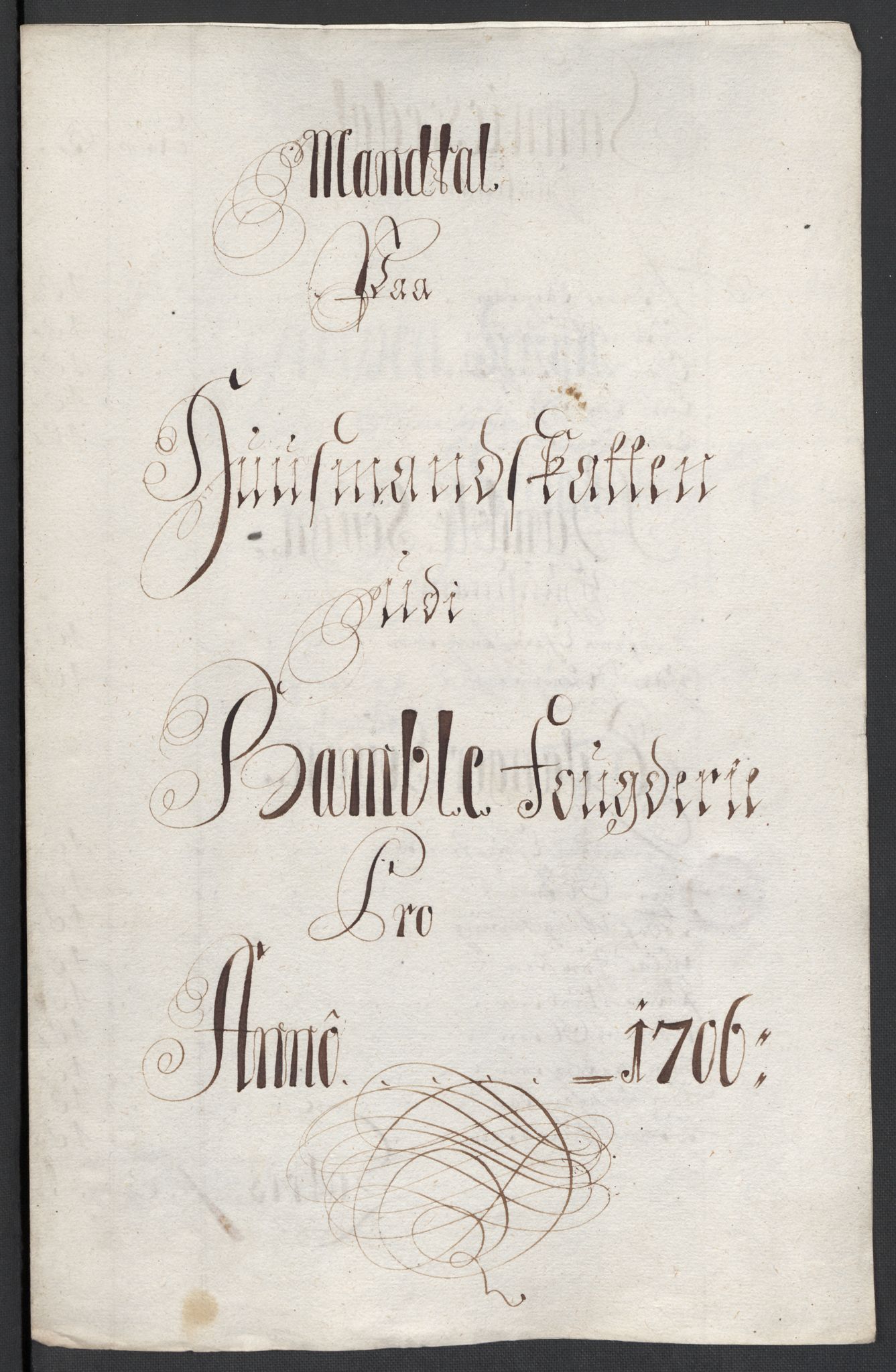 Rentekammeret inntil 1814, Reviderte regnskaper, Fogderegnskap, AV/RA-EA-4092/R36/L2116: Fogderegnskap Øvre og Nedre Telemark og Bamble, 1706-1707, s. 82