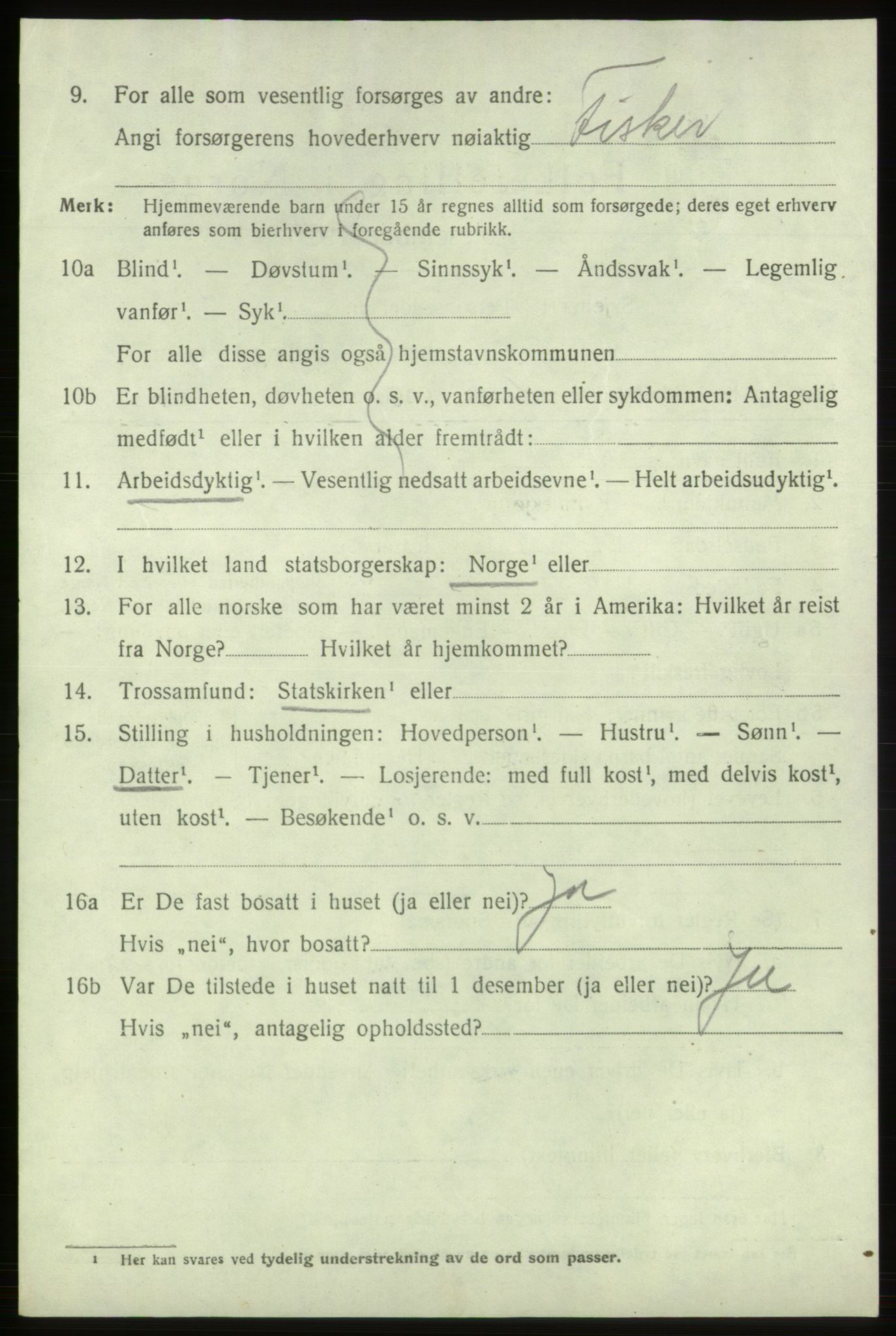 SAB, Folketelling 1920 for 1219 Bømlo herred, 1920, s. 2442