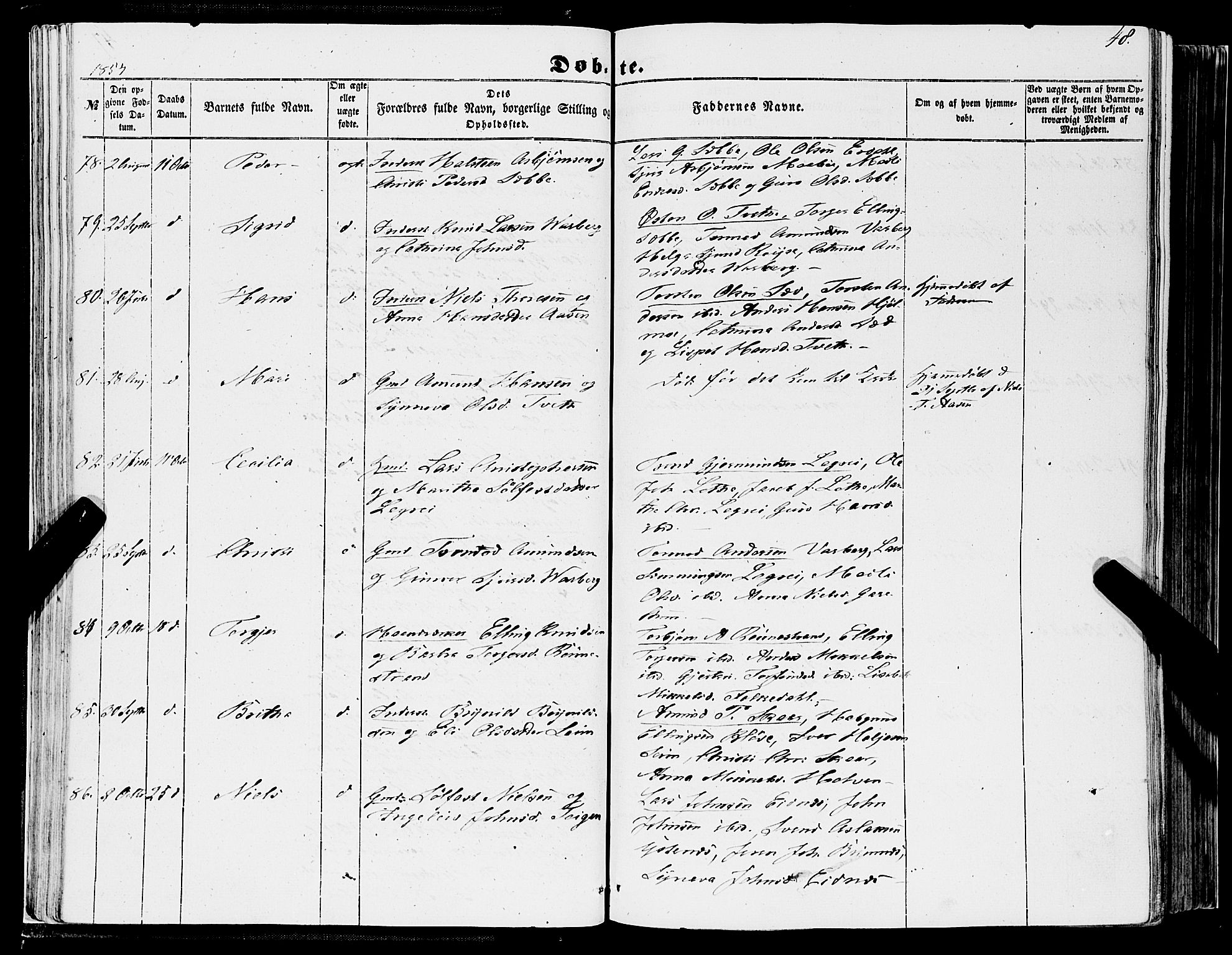 Ulvik sokneprestembete, AV/SAB-A-78801/H/Haa: Ministerialbok nr. A 13, 1853-1863, s. 48