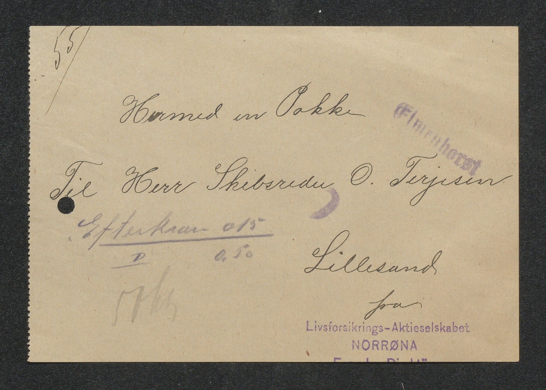 O. Terjesens rederi, AAKS/PA-2525/R/R02/L0002: Regnskapsbilag, 1899-1904