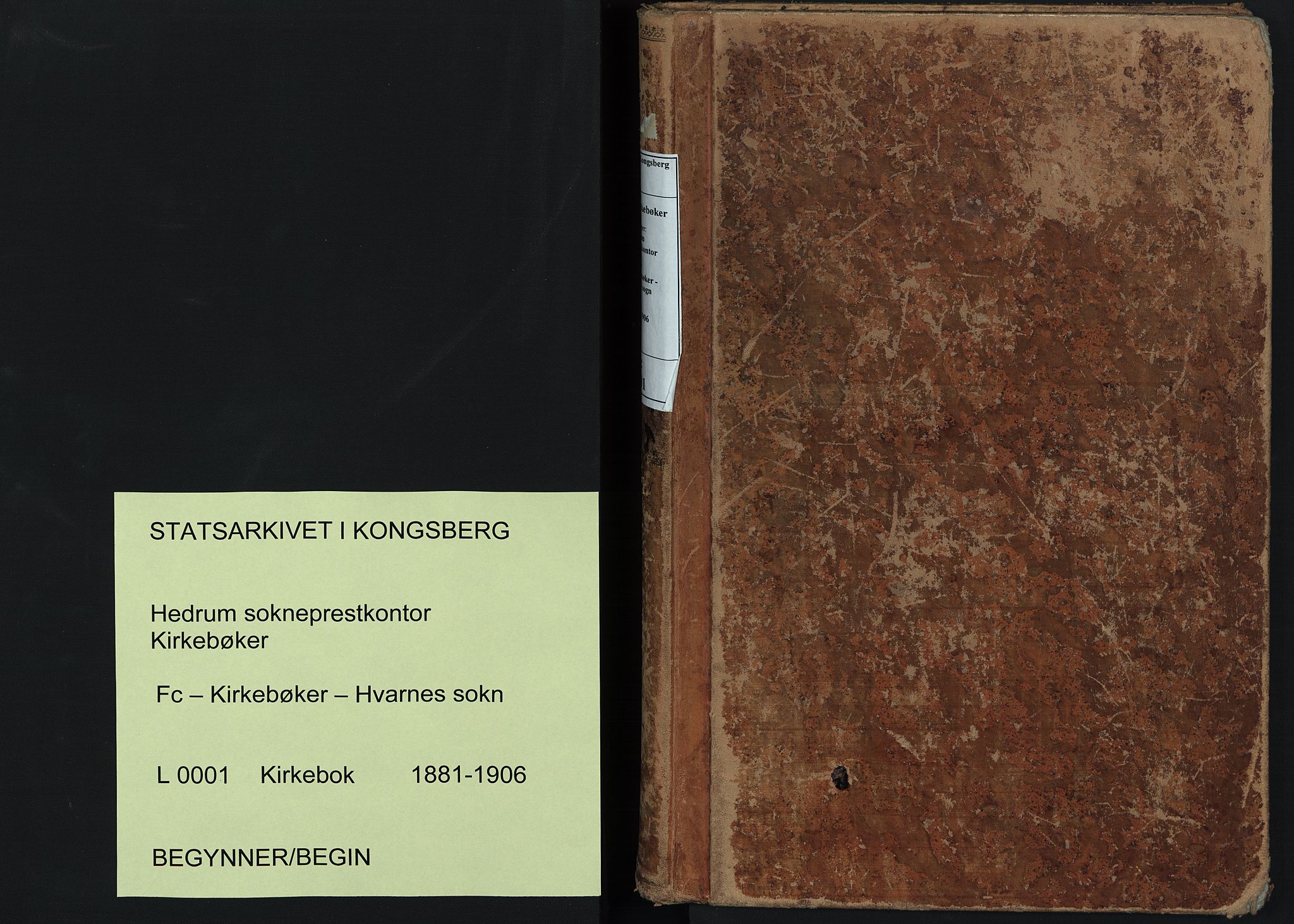 Hedrum kirkebøker, SAKO/A-344/F/Fc/L0001: Ministerialbok nr. III 1, 1881-1906
