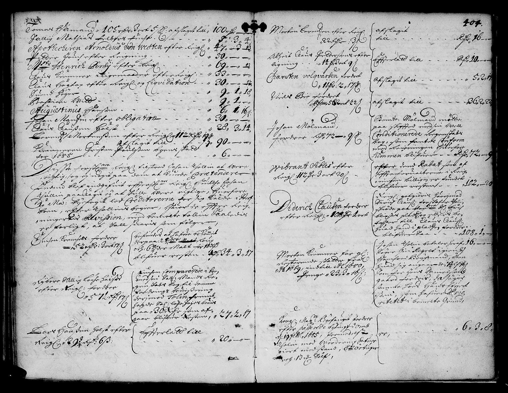 Trondheim byfogd, AV/SAT-A-0003/1/3/3A/L0001: Skifteprotokoll - gml.nr.1. (m/ register), 1678-1686, s. 403b-404a
