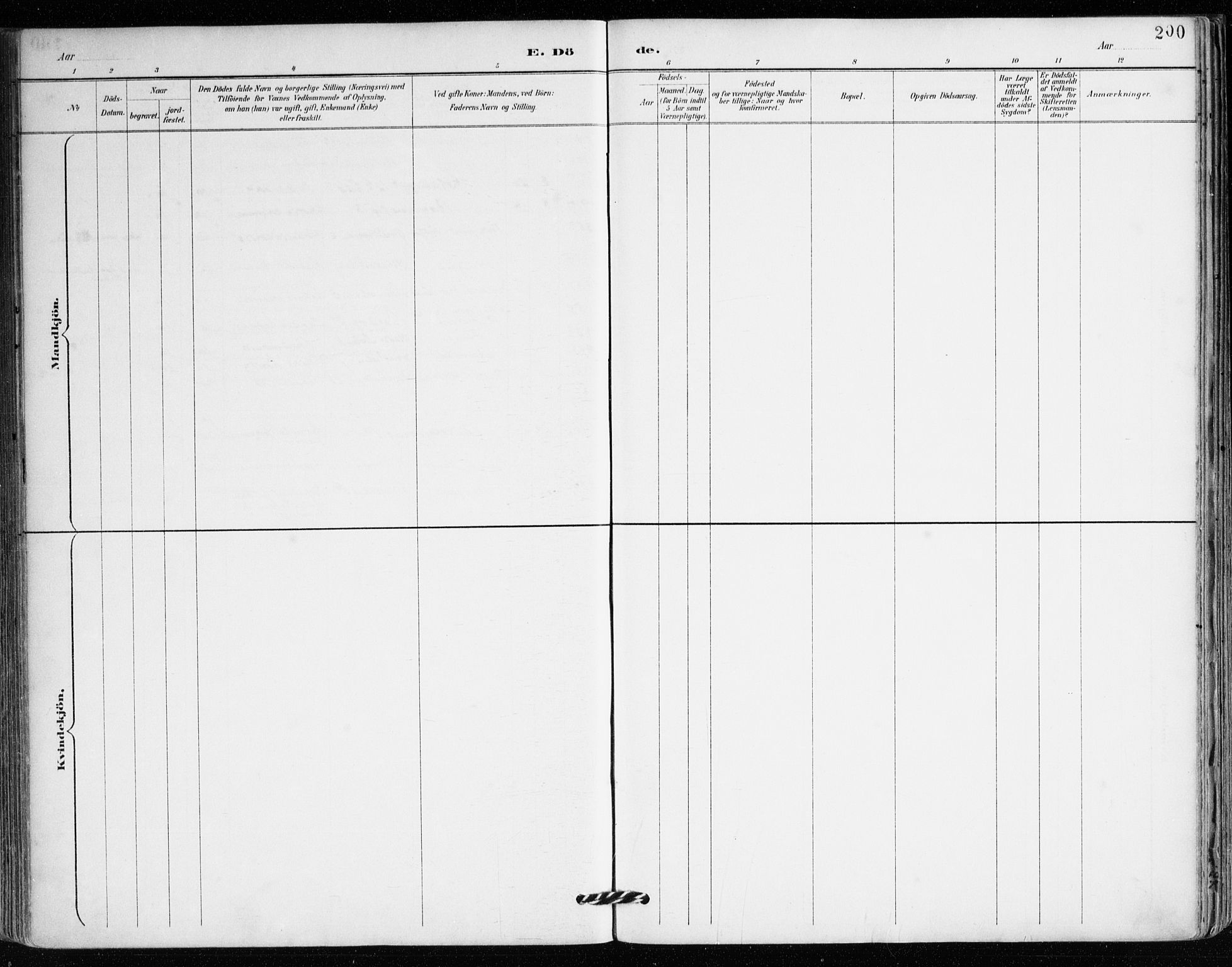 Mariakirken Sokneprestembete, AV/SAB-A-76901/H/Haa/L0008: Ministerialbok nr. A 8, 1893-1942, s. 200