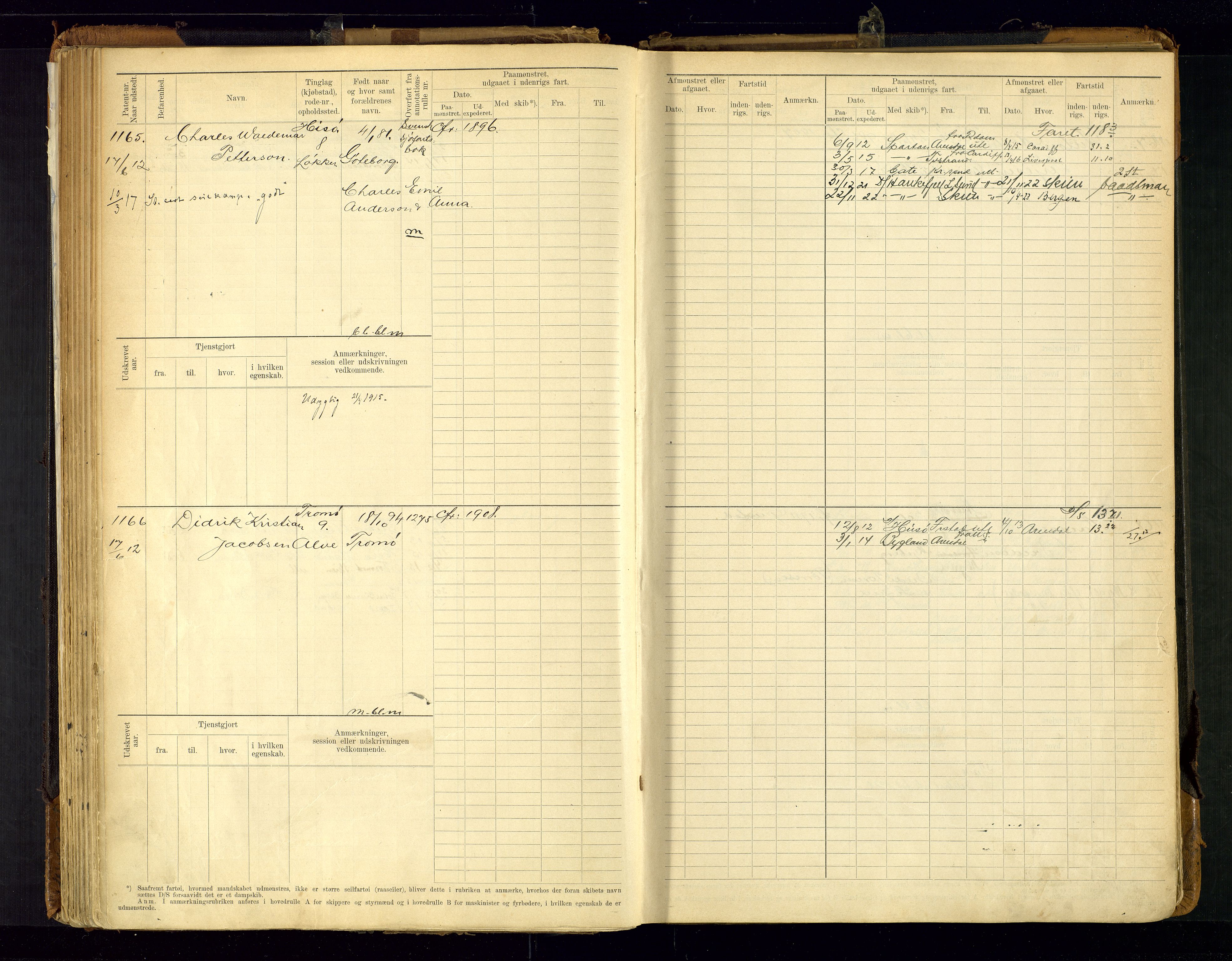 Arendal mønstringskrets, AV/SAK-2031-0012/F/Fb/L0021: Hovedrulle A nr 969-1465, S-19, 1910-1914, s. 103