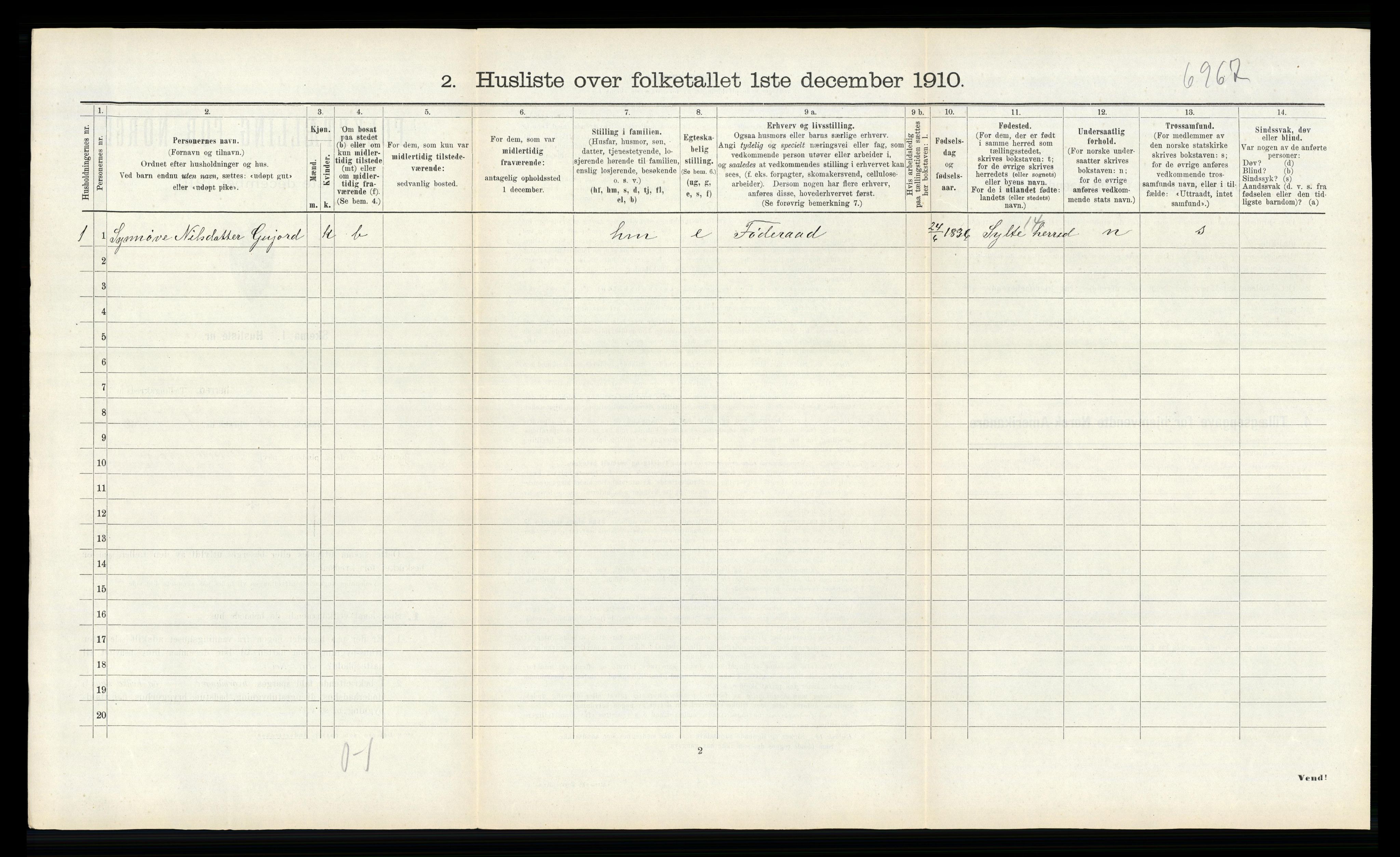 RA, Folketelling 1910 for 1544 Bolsøy herred, 1910, s. 754