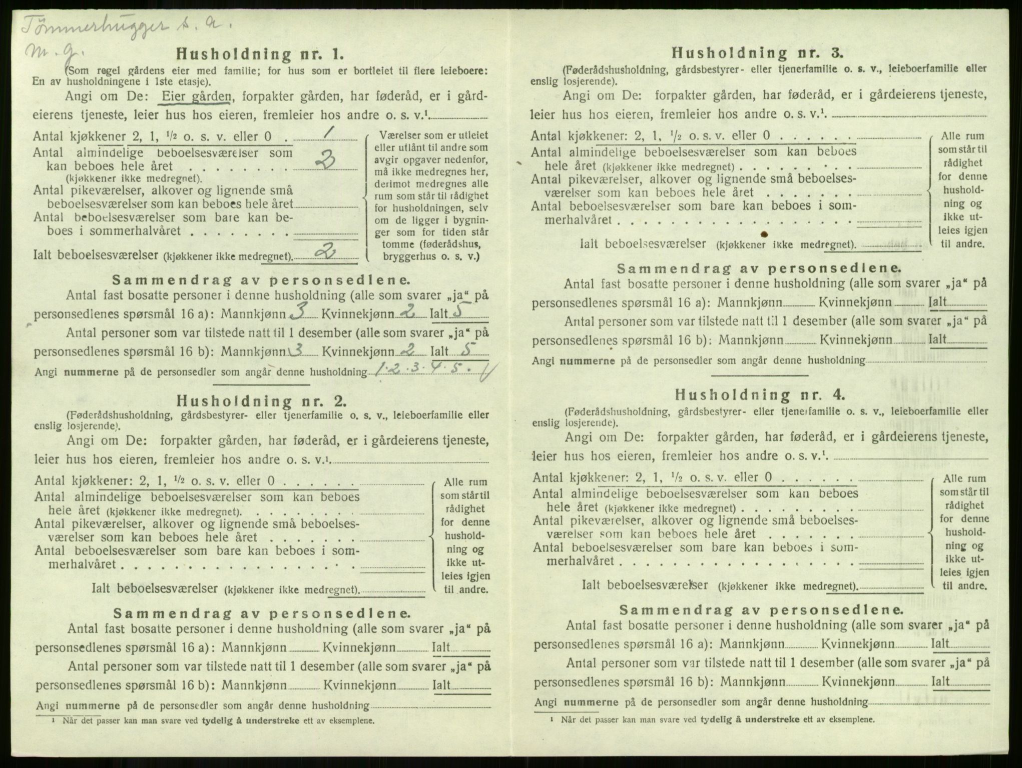SAKO, Folketelling 1920 for 0719 Andebu herred, 1920, s. 821