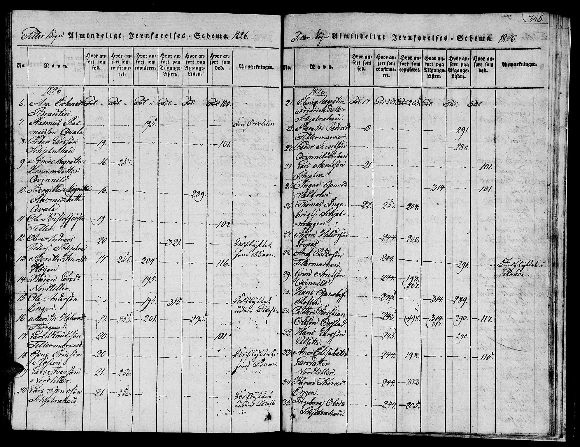 Ministerialprotokoller, klokkerbøker og fødselsregistre - Sør-Trøndelag, AV/SAT-A-1456/621/L0458: Klokkerbok nr. 621C01, 1816-1865, s. 345
