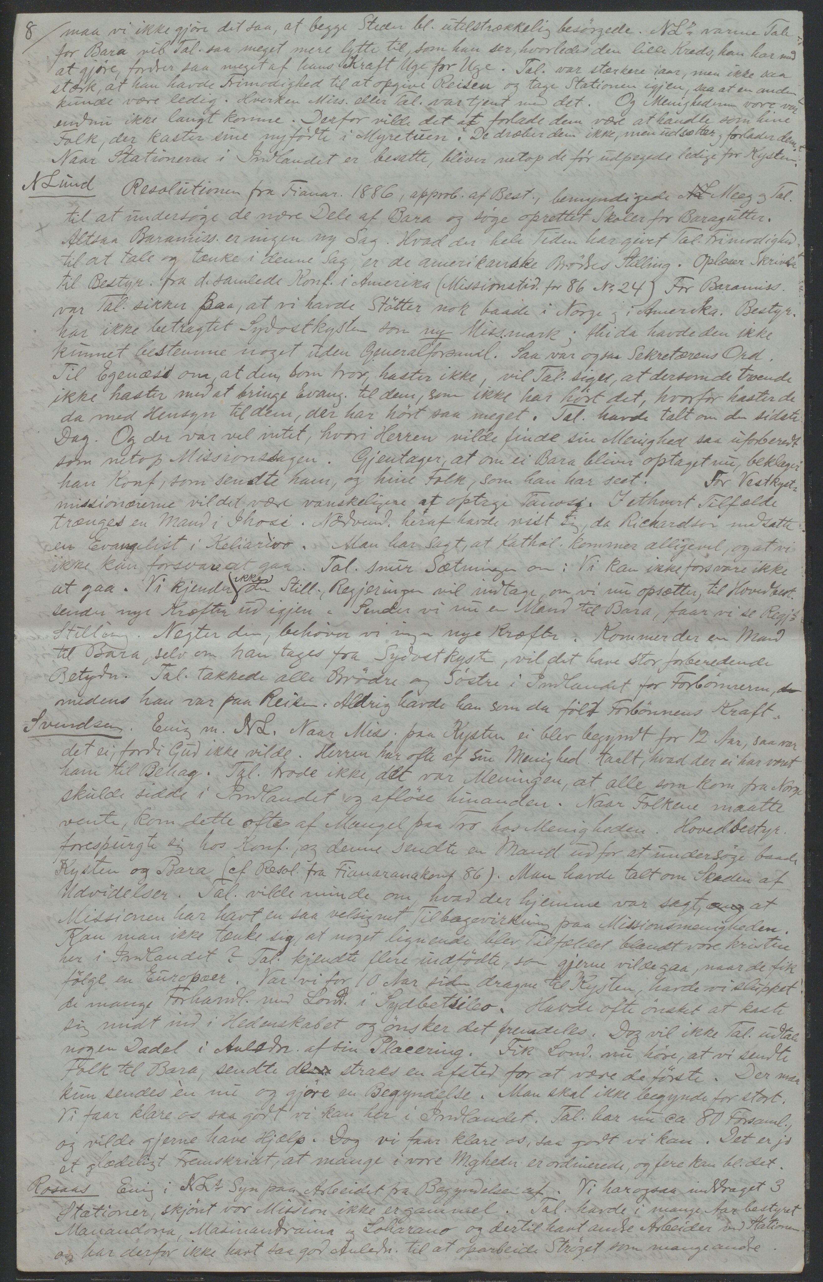 Det Norske Misjonsselskap - hovedadministrasjonen, VID/MA-A-1045/D/Da/Daa/L0037/0006: Konferansereferat og årsberetninger / Konferansereferat fra Madagaskar Innland., 1888