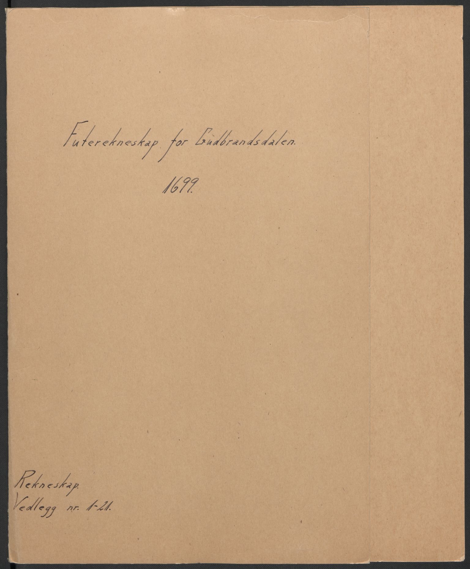 Rentekammeret inntil 1814, Reviderte regnskaper, Fogderegnskap, RA/EA-4092/R17/L1172: Fogderegnskap Gudbrandsdal, 1699, s. 2