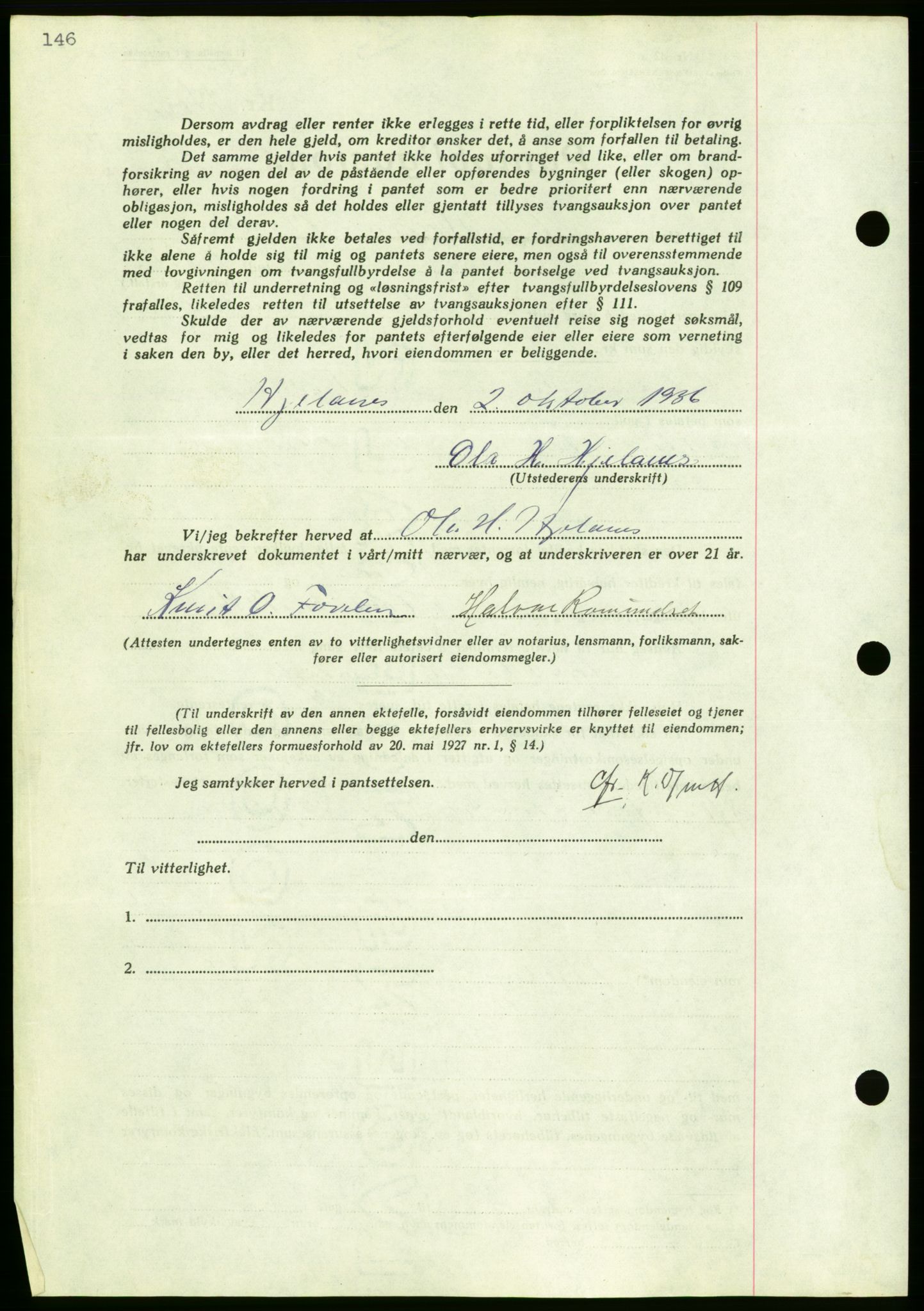 Nordmøre sorenskriveri, AV/SAT-A-4132/1/2/2Ca/L0090: Pantebok nr. B80, 1936-1937, Dagboknr: 2188/1936