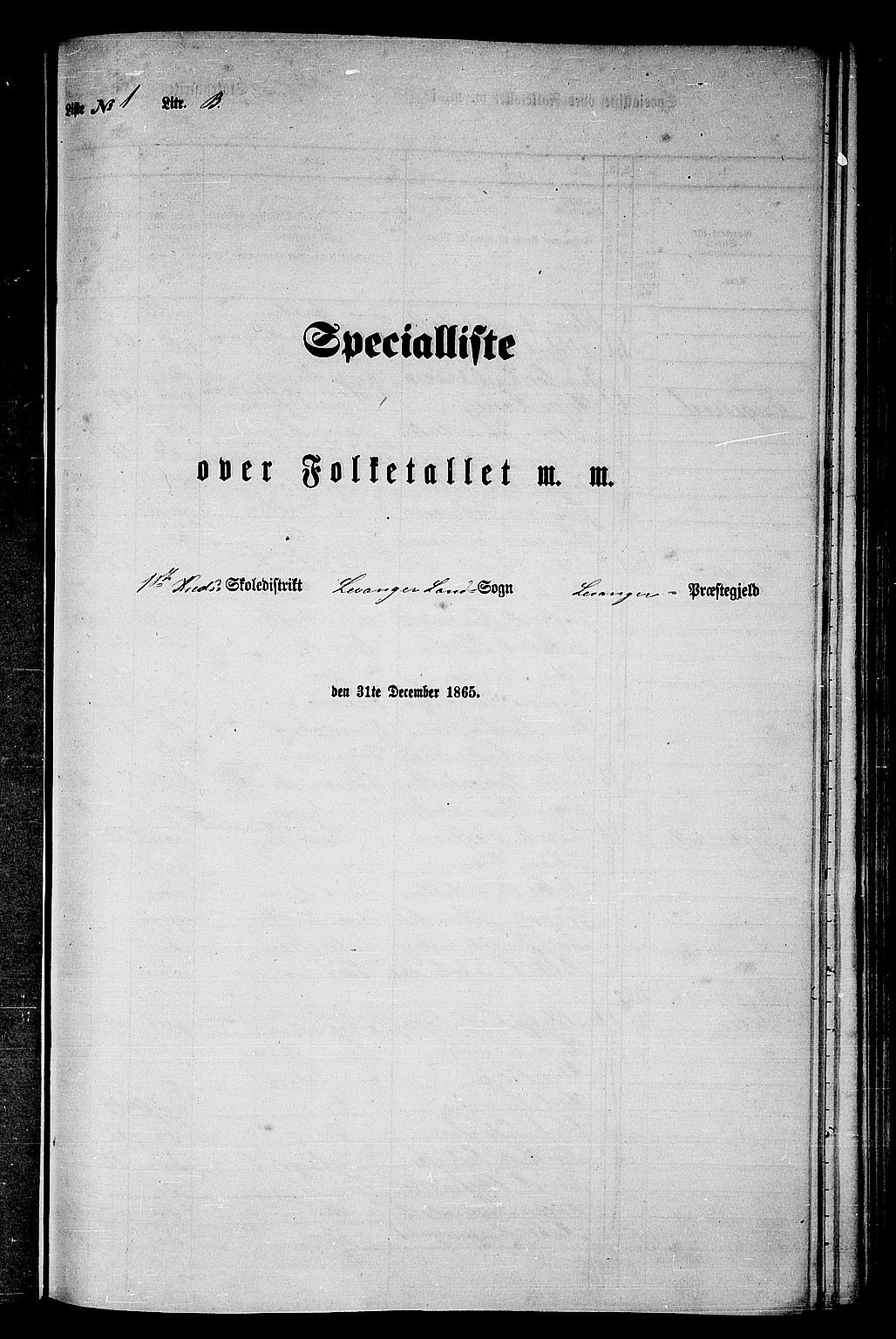 RA, Folketelling 1865 for 1720L Levanger prestegjeld, Levanger landsokn, 1865, s. 18