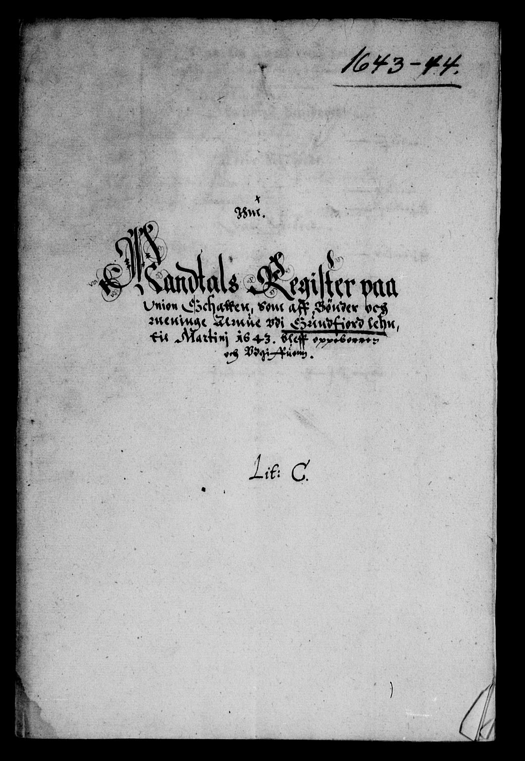 Rentekammeret inntil 1814, Reviderte regnskaper, Lensregnskaper, AV/RA-EA-5023/R/Rb/Rbt/L0097: Bergenhus len, 1643-1644