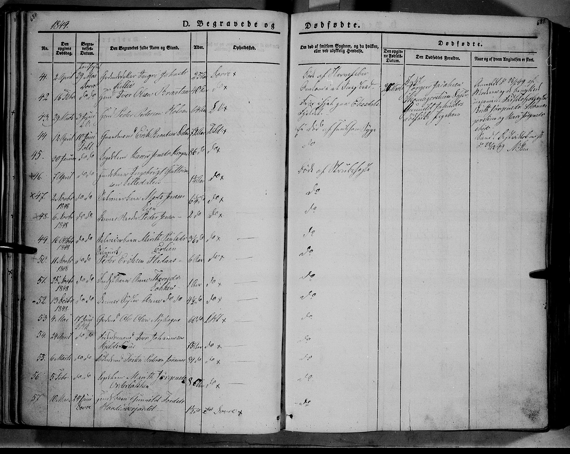 Lesja prestekontor, AV/SAH-PREST-068/H/Ha/Haa/L0006: Ministerialbok nr. 6B, 1843-1854, s. 686-687