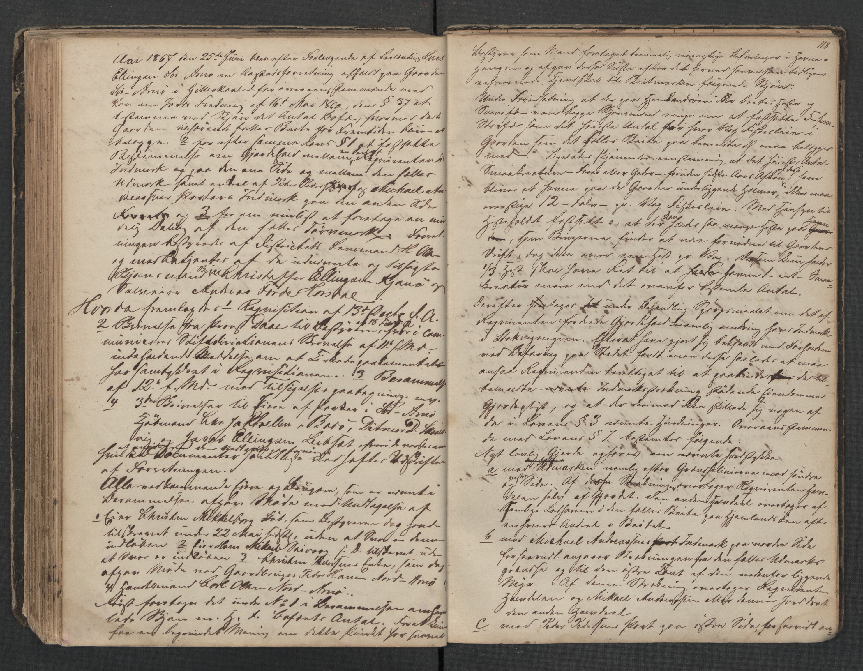Gildeskål lensmannskontor, AV/SAT-A-4368/1/02/L0001/0001: -- / 2.01.01 - Dødsfallsprotokoll, 1859-1867, s. 118