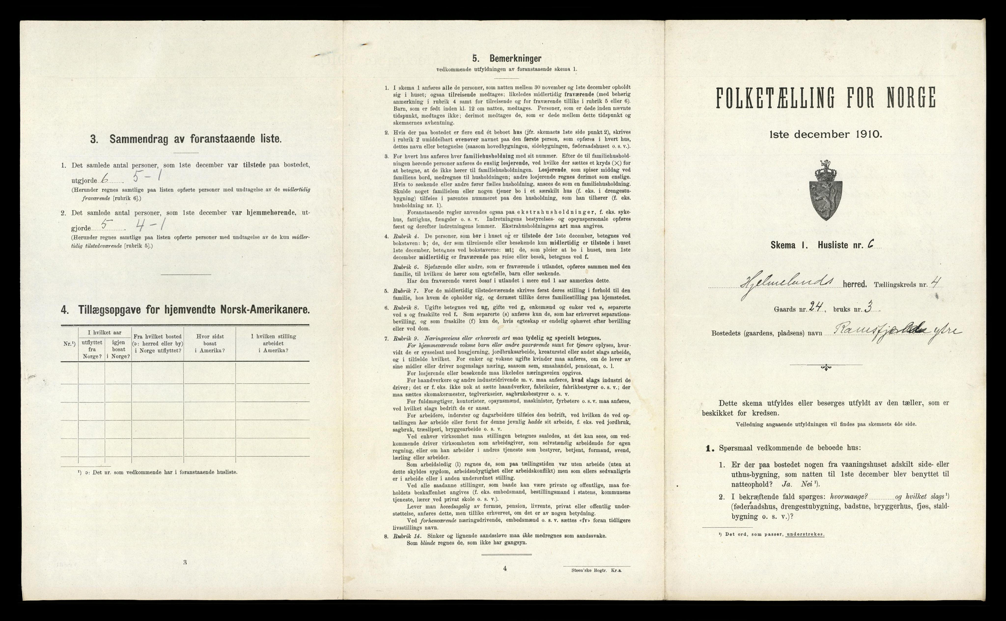 RA, Folketelling 1910 for 1133 Hjelmeland herred, 1910, s. 284