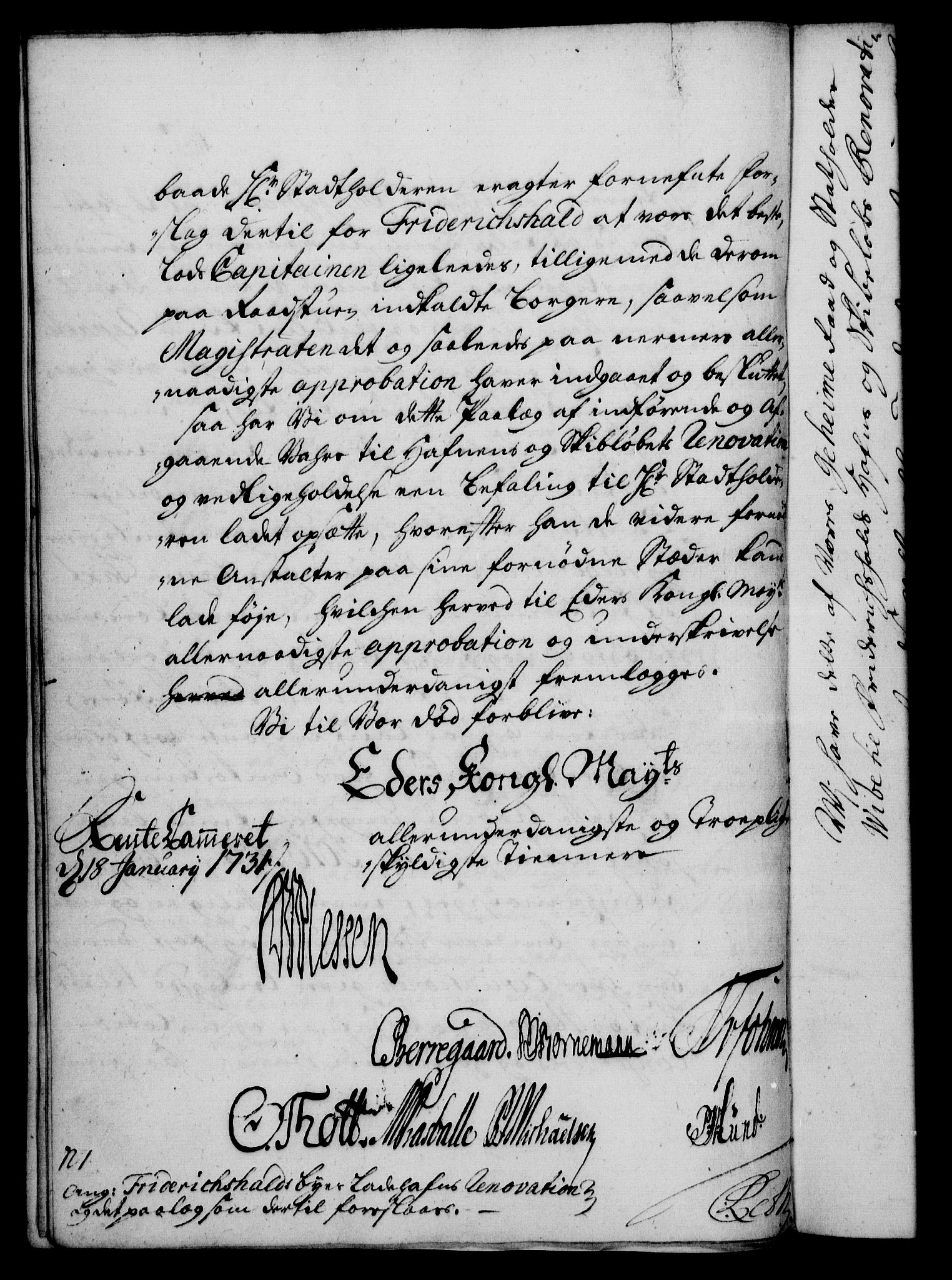 Rentekammeret, Kammerkanselliet, RA/EA-3111/G/Gf/Gfa/L0014: Norsk relasjons- og resolusjonsprotokoll (merket RK 52.14), 1731, s. 51